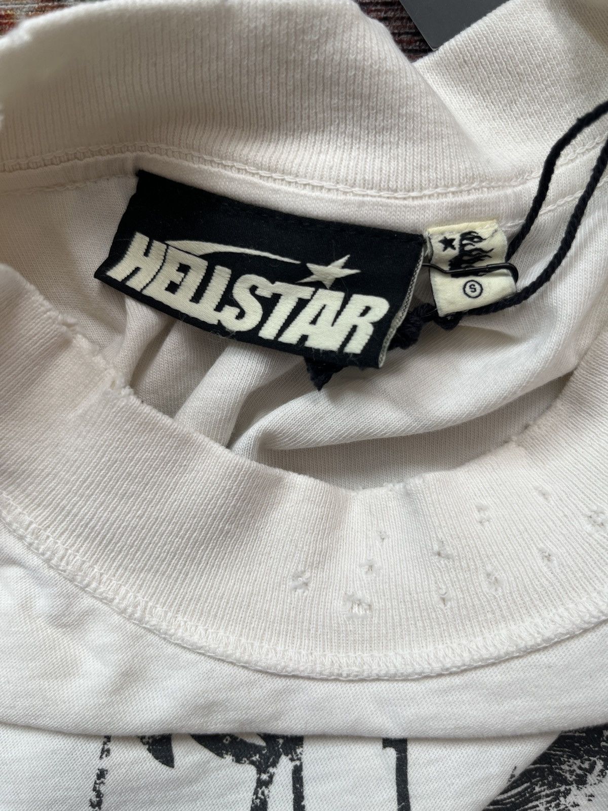 HELLSTAR Hellstar beige cut & sew tee Size US S / EU 44-46 / 1 - 9 Thumbnail