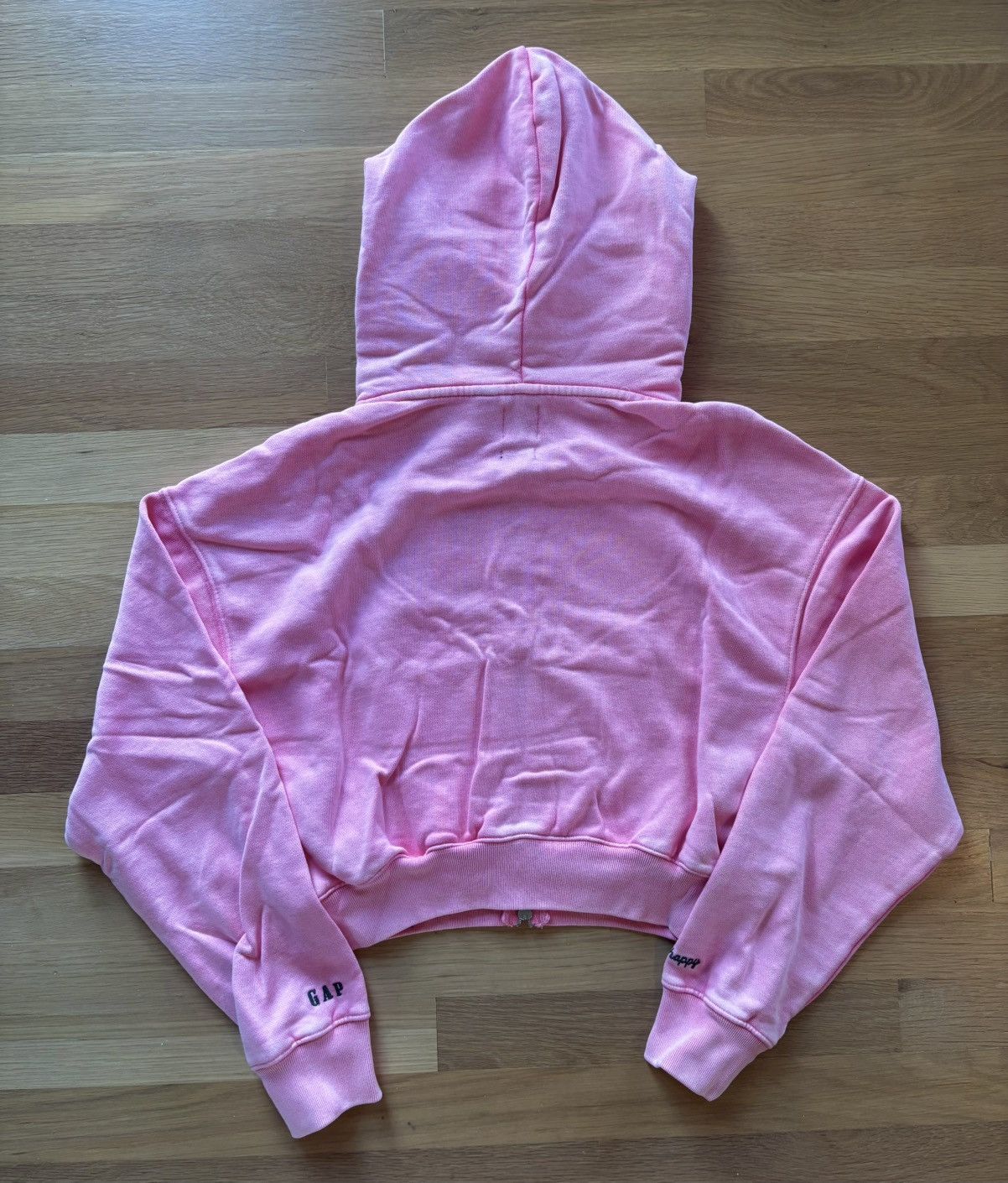 Gap × Madhappy Gap x MadHappy Pink Full Zip Cropped Mad Logo Hoodie Size S / US 4 / IT 40 - 3 Thumbnail