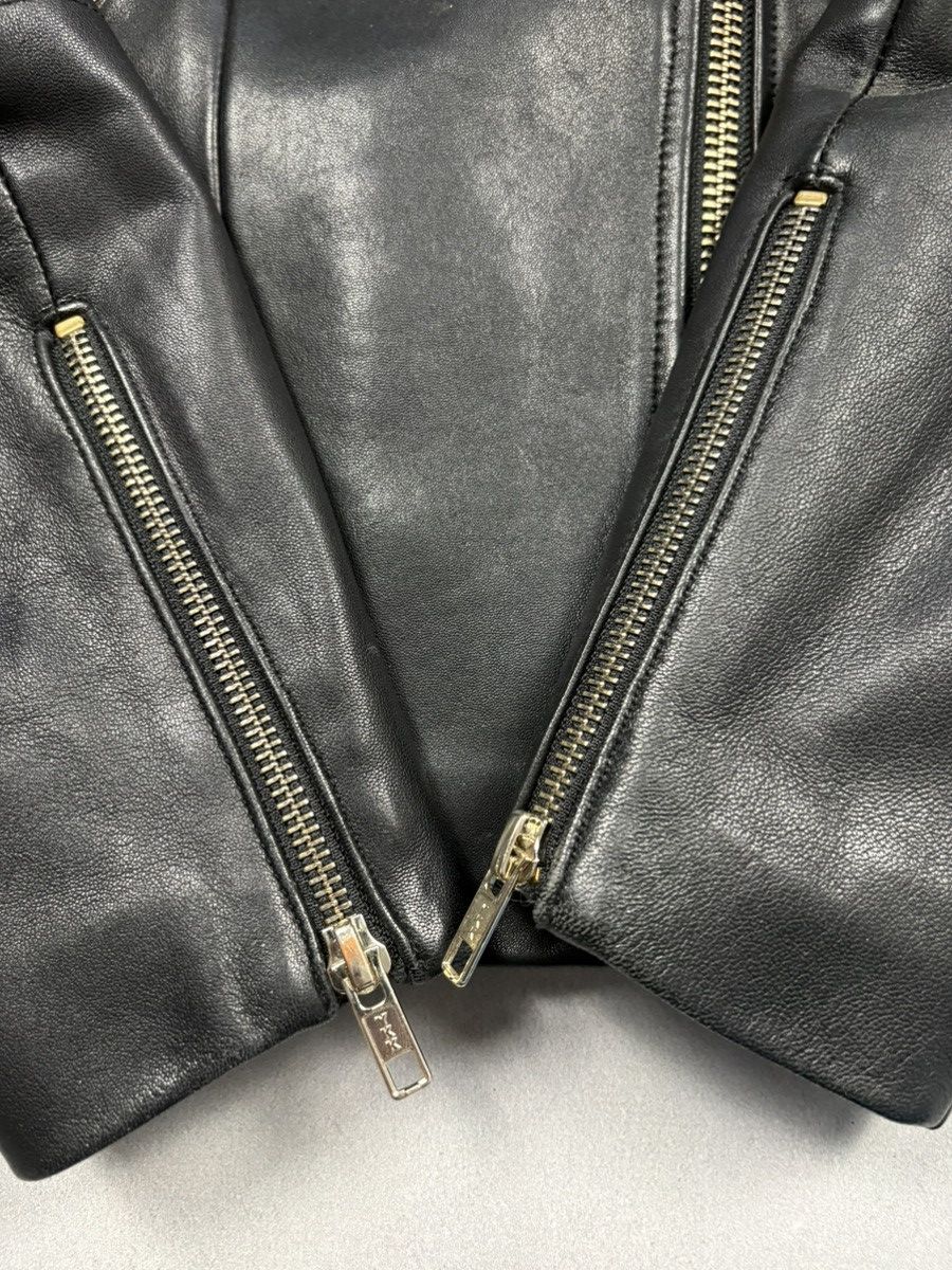 Reiss Reiss Black Leather Biker Jacket Moto Zip Jacket Sizq US 6 Size M / US 6-8 / IT 42-44 - 11 Thumbnail