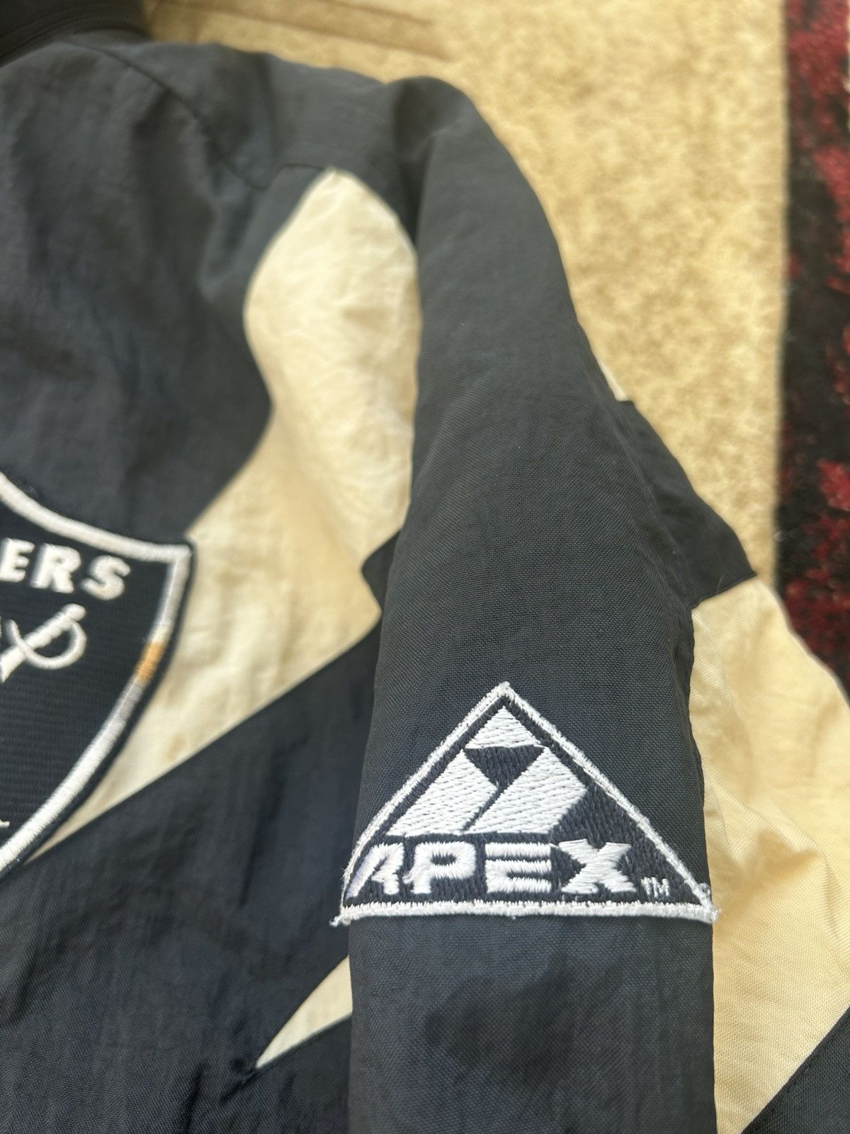 Apex One Vintage 90s Apex One Oakland Raiders Shark Tooth Jacket Size US XL / EU 56 / 4 - 8 Thumbnail