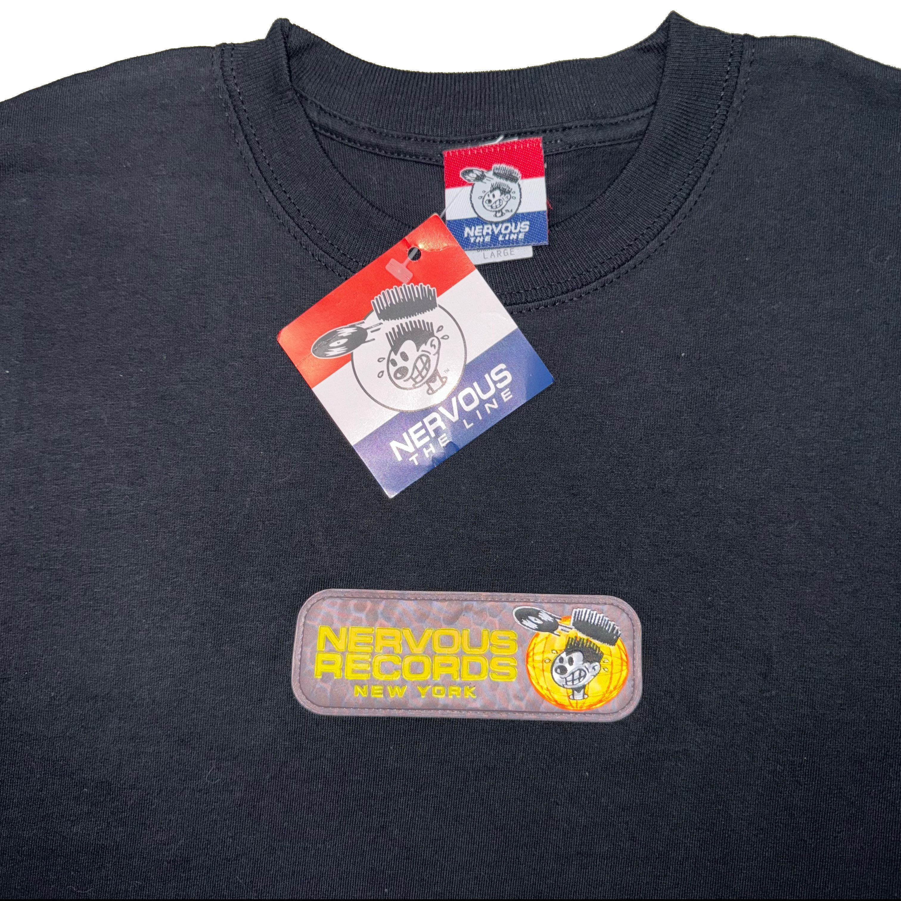 Rap Tees × Vintage VTG Y2K Nervous Records New York 3D Logo T Shirt Techno Rap Size US XL / EU 56 / 4 - 2 Thumbnail