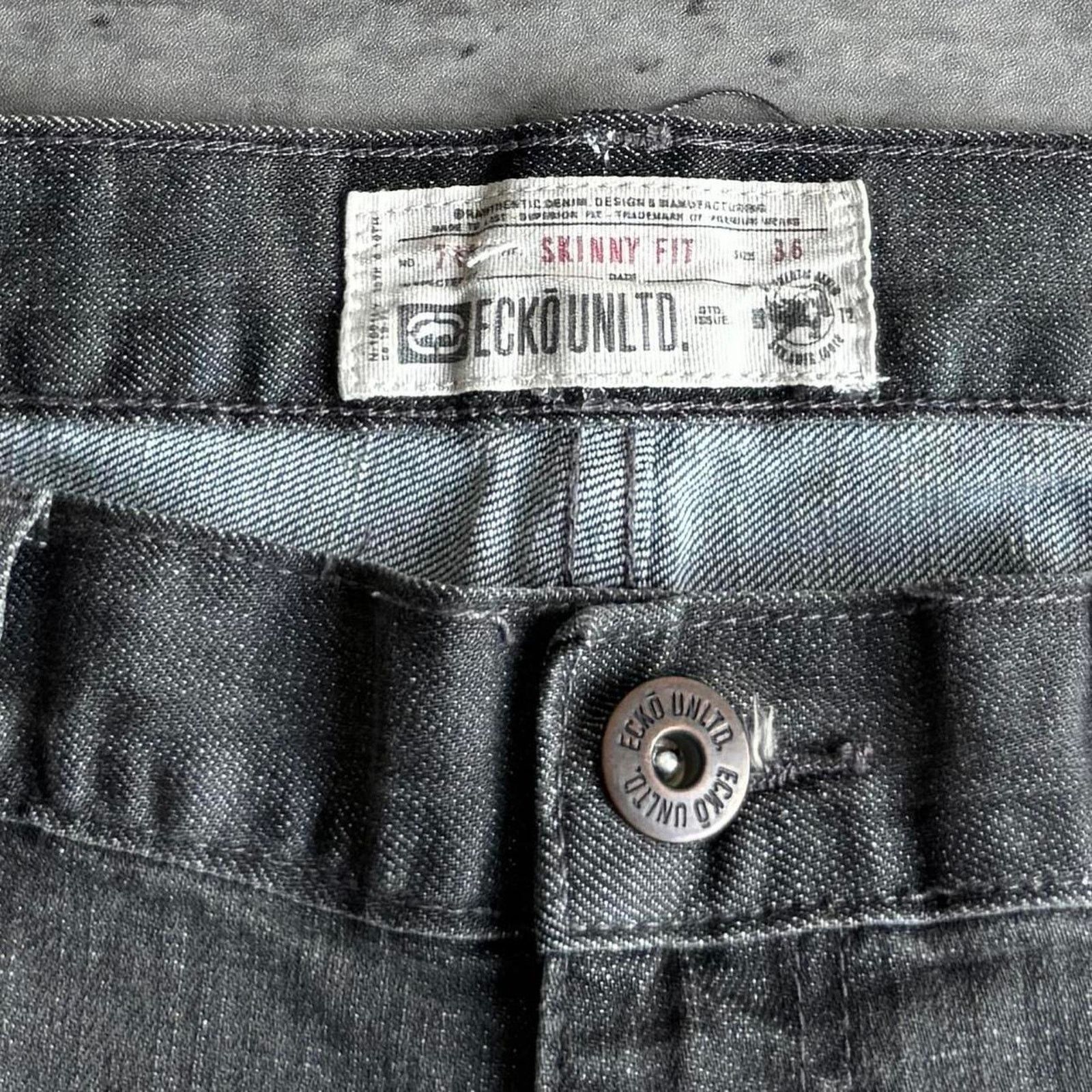 Ecko Unltd. × Japanese Brand × Southpole Vintage Y2K Ecko Southpole Style Grunge Opium Denim Jeans Size US 36 / EU 52 - 4 Thumbnail