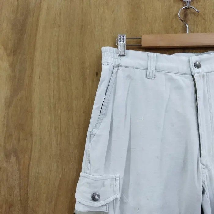 Japanese Brand RAKAN LIGHT GREY CARGO PANTS Size US 30 / EU 46 - 4 Thumbnail