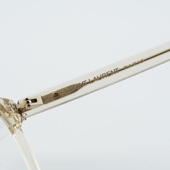 Saint Laurent Paris Saint Laurent SL M155 004 Eyeglasses Transparent Ivory 55mm Size ONE SIZE - 7 Thumbnail