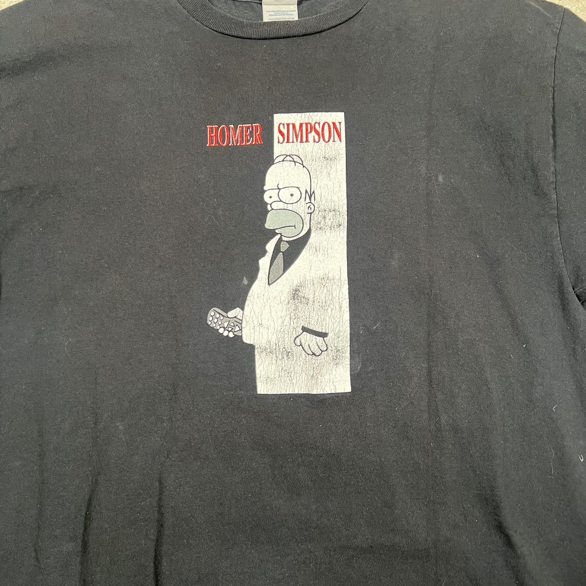 Delta × Vintage Vintage Y2K Homer Simpson Scarface Parody T-Shirt Simpson's Size US XL / EU 56 / 4 - 2 Thumbnail