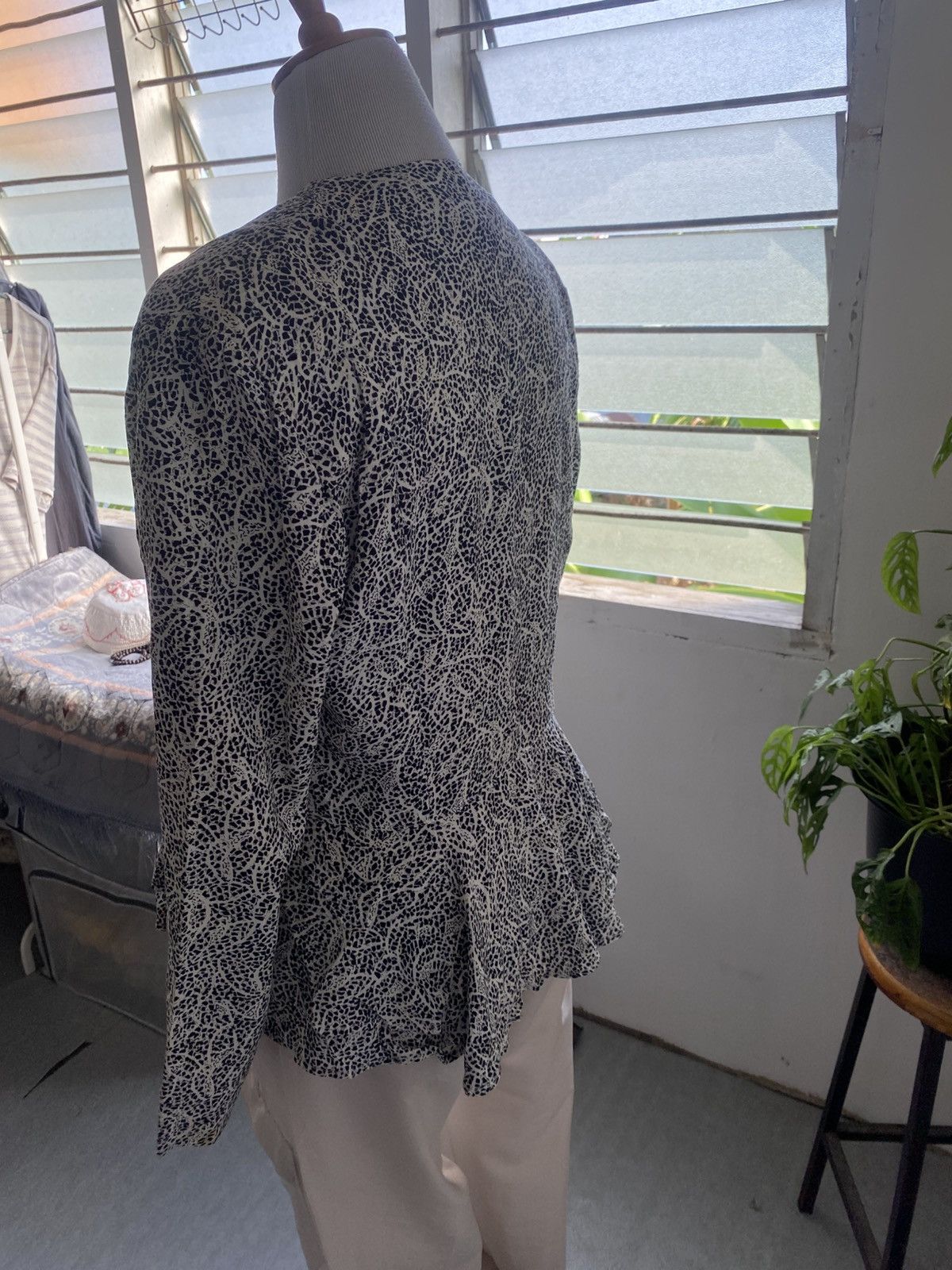 Other COMPONIX Rayon Open Front Cardigan Jacket (USA Made) Size L / US 10 / IT 46 - 4 Thumbnail