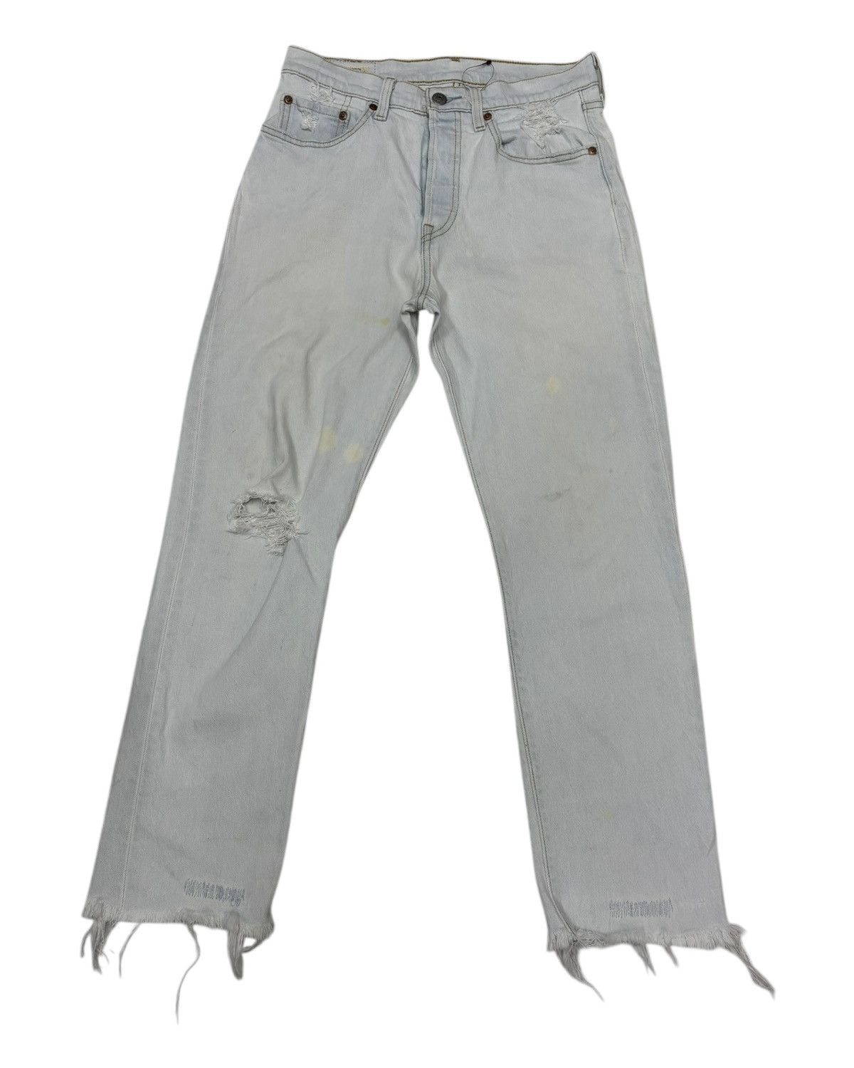 Kapital × Levi's Levis 501 Big E Y2K Straight Leg Cut Distressed Denim Jeans Size US 28 / EU 44 - 1 Thumbnail