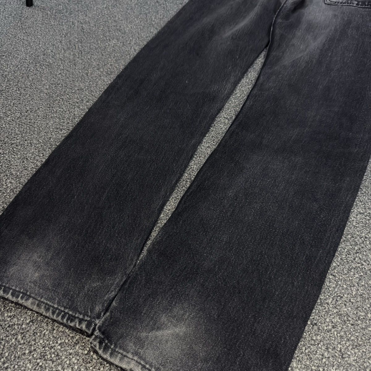 Le Grande Bleu (L.G.B.) Vintage 90s Y2K Levis 501 Black Sun Faded Denim HG LGB Style Size US 31 - 11 Thumbnail