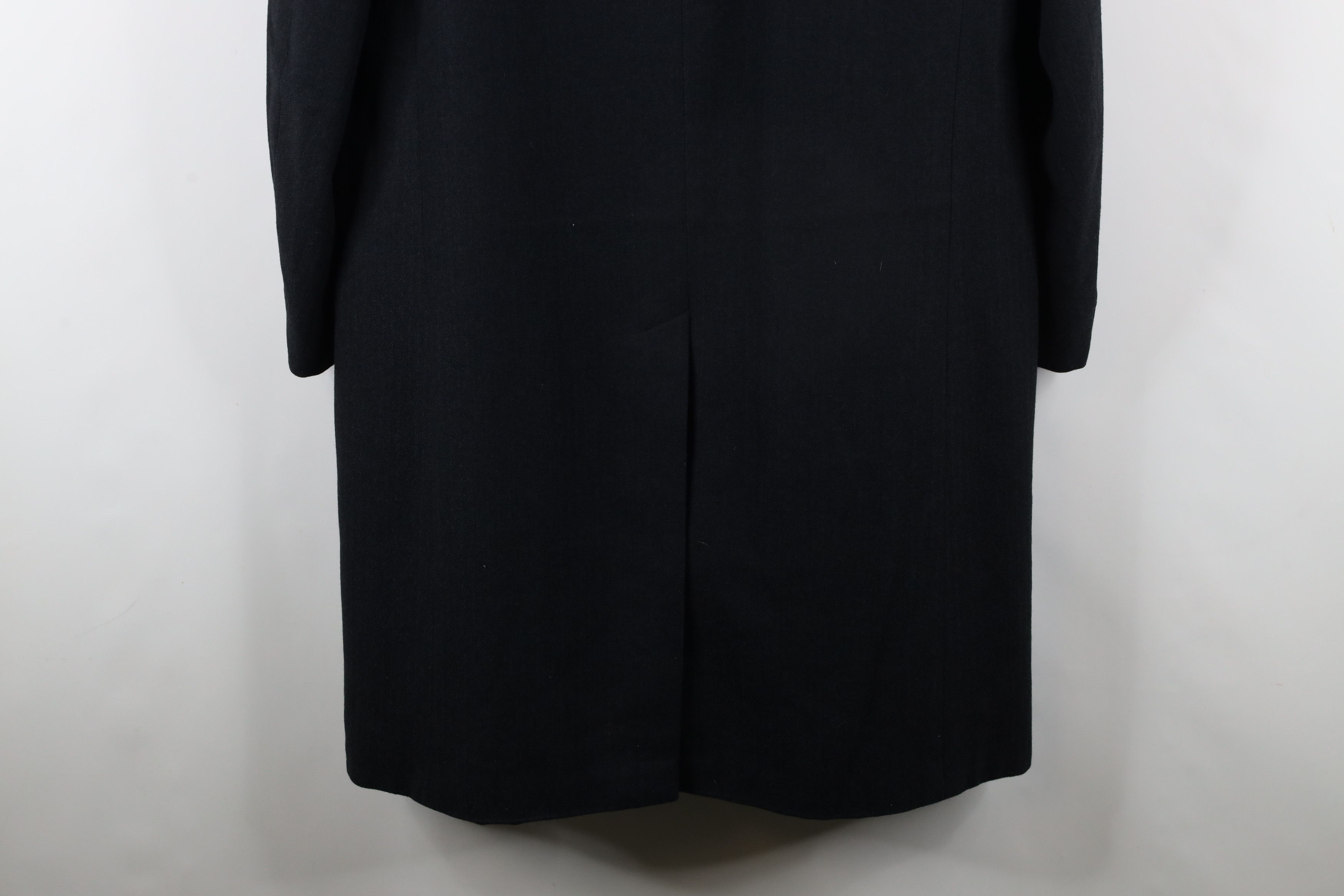 Vintage Vintage 90s Wool Herringbone Overcoat Jacket Gray USA Size US XXL / EU 58 / 5 - 13 Thumbnail