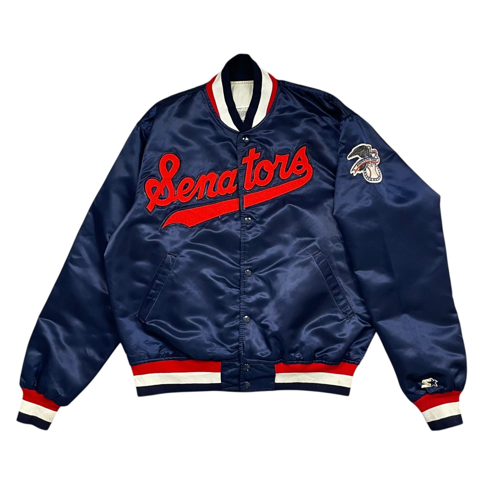 MLB VTG 90s WASHINGTON SENATORS STARTER COOPERSTOWN SATIN JACKET Size US L / EU 52-54 / 3 - 1 Thumbnail