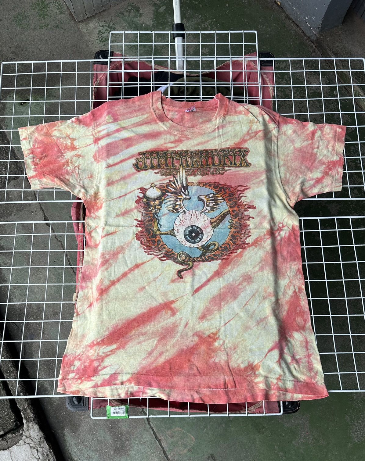 Band Tees × Jimi Hendrix × Vintage Vintage Jimi Hendrix Flying Eyeball 1989s Size US XL / EU 56 / 4 - 1 Thumbnail
