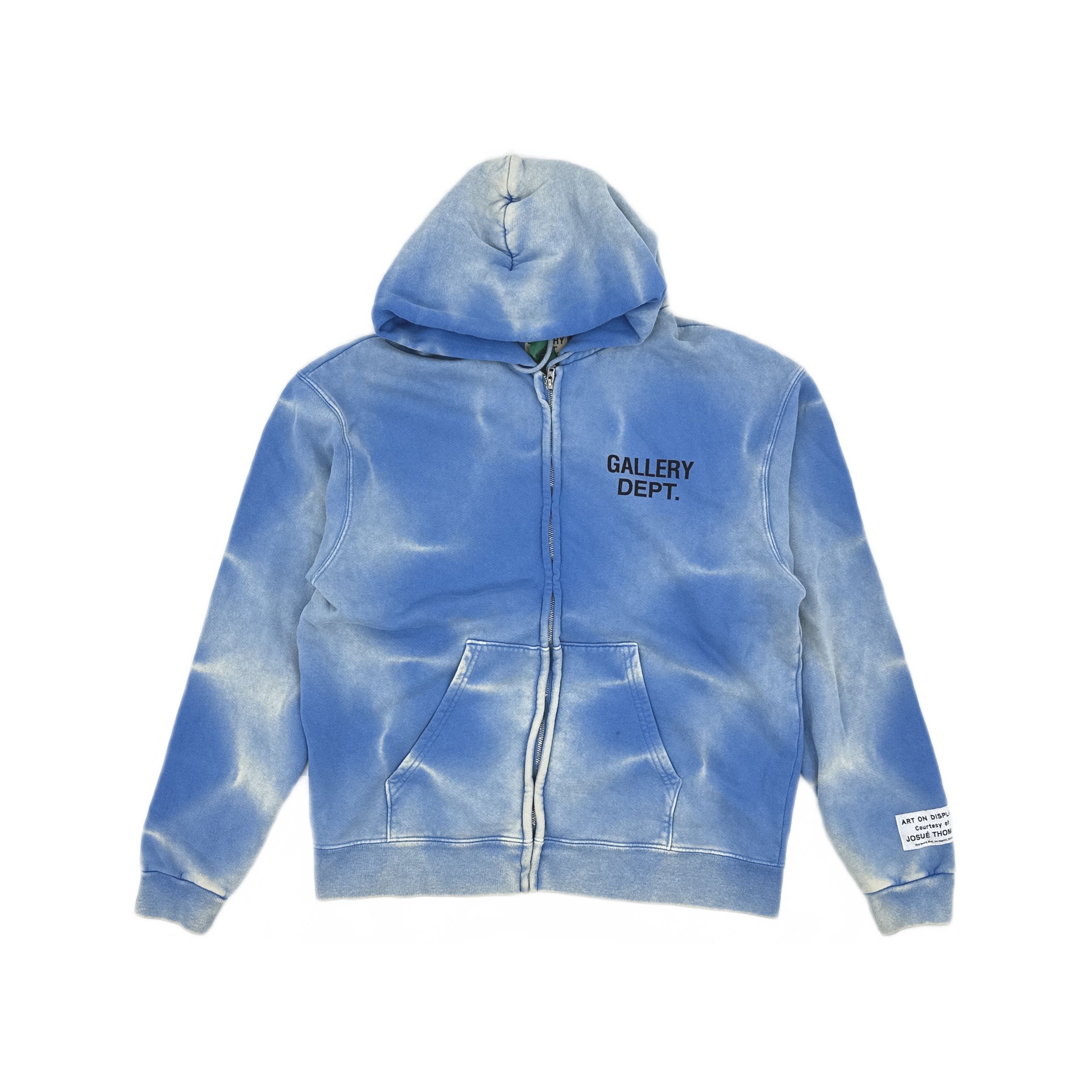 Gallery Dept. Gallery Dept. Blue Zip-Up Hoodie Size L Size US L / EU 52-54 / 3 - 1 Thumbnail