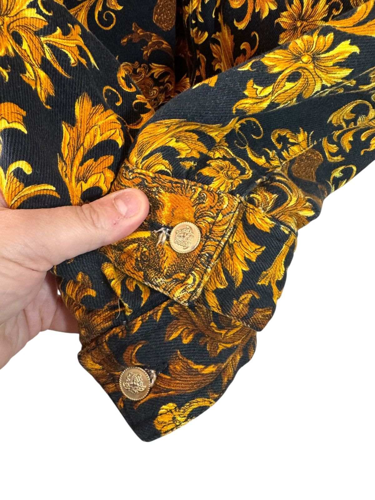 Versace Versace Jeans Couture Baroque Cropped Jacket Size S / US 4 / IT 40 - 6 Thumbnail