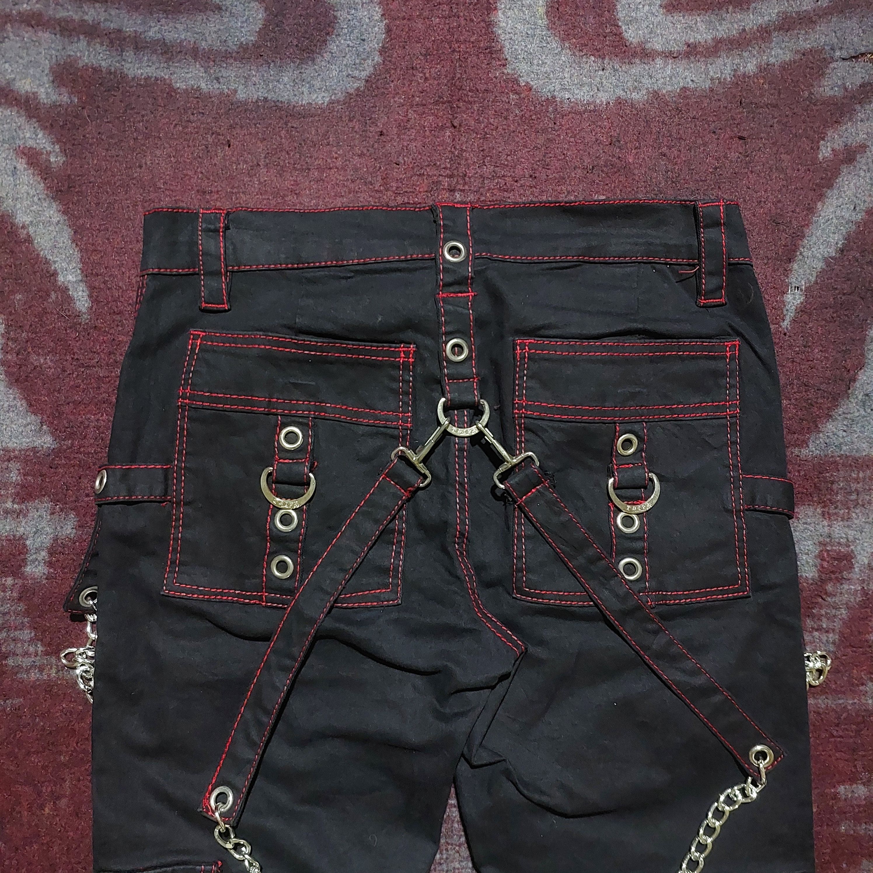 Tripp NYC Avant Garde Trip NYC X-Strap studded cargo Bondage Pants Size US 28 / EU 44 - 7 Thumbnail