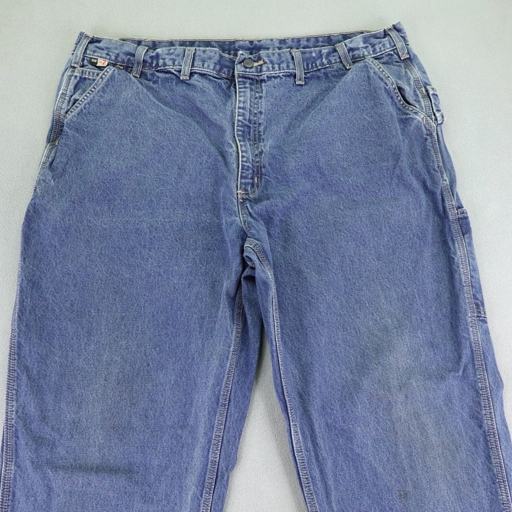 Carhartt VINTAGE Carhartt Jeans Mens 44x28 Straight Flame-Resistant Denim Blue 90s Workwear Mens Size US 42 / EU 58 - 2 Thumbnail