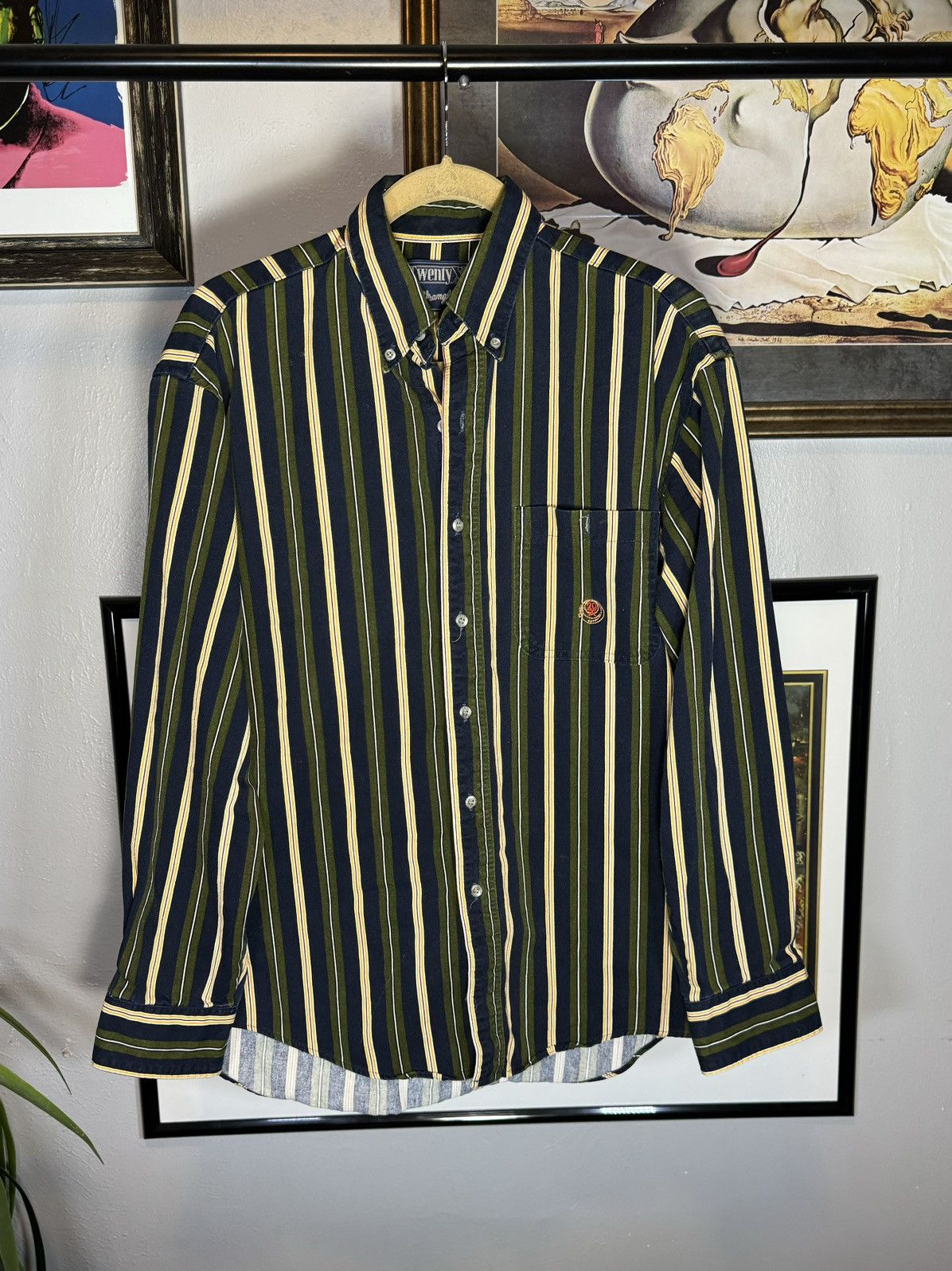 Vintage × Wrangler Vintage Twenty X Wrangler Striped Button Up Shirt Size US L / EU 52-54 / 3 - 1 Thumbnail