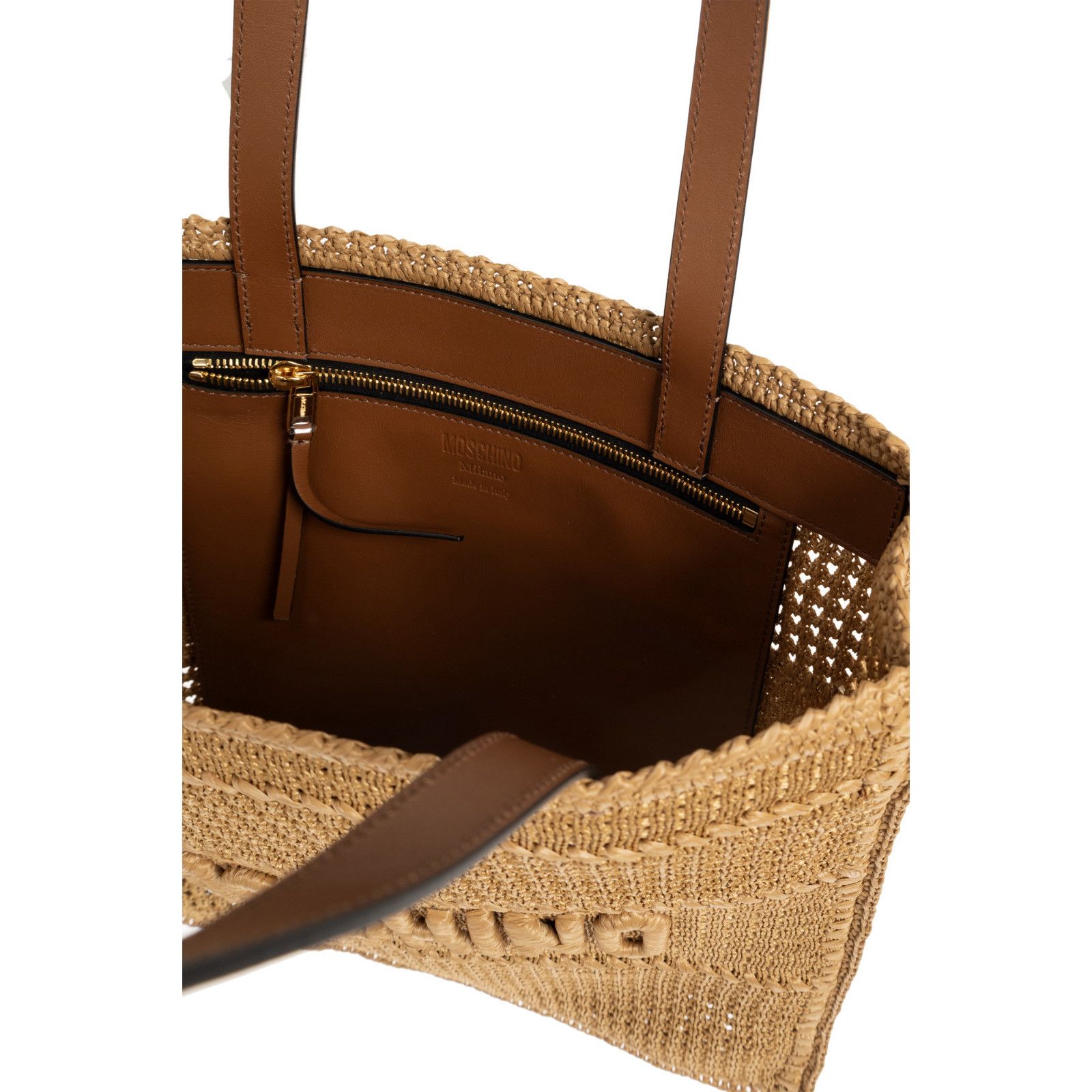 Moschino MOSCHINO Raffia Top Handle Bag New Size ONE SIZE - 4 Thumbnail