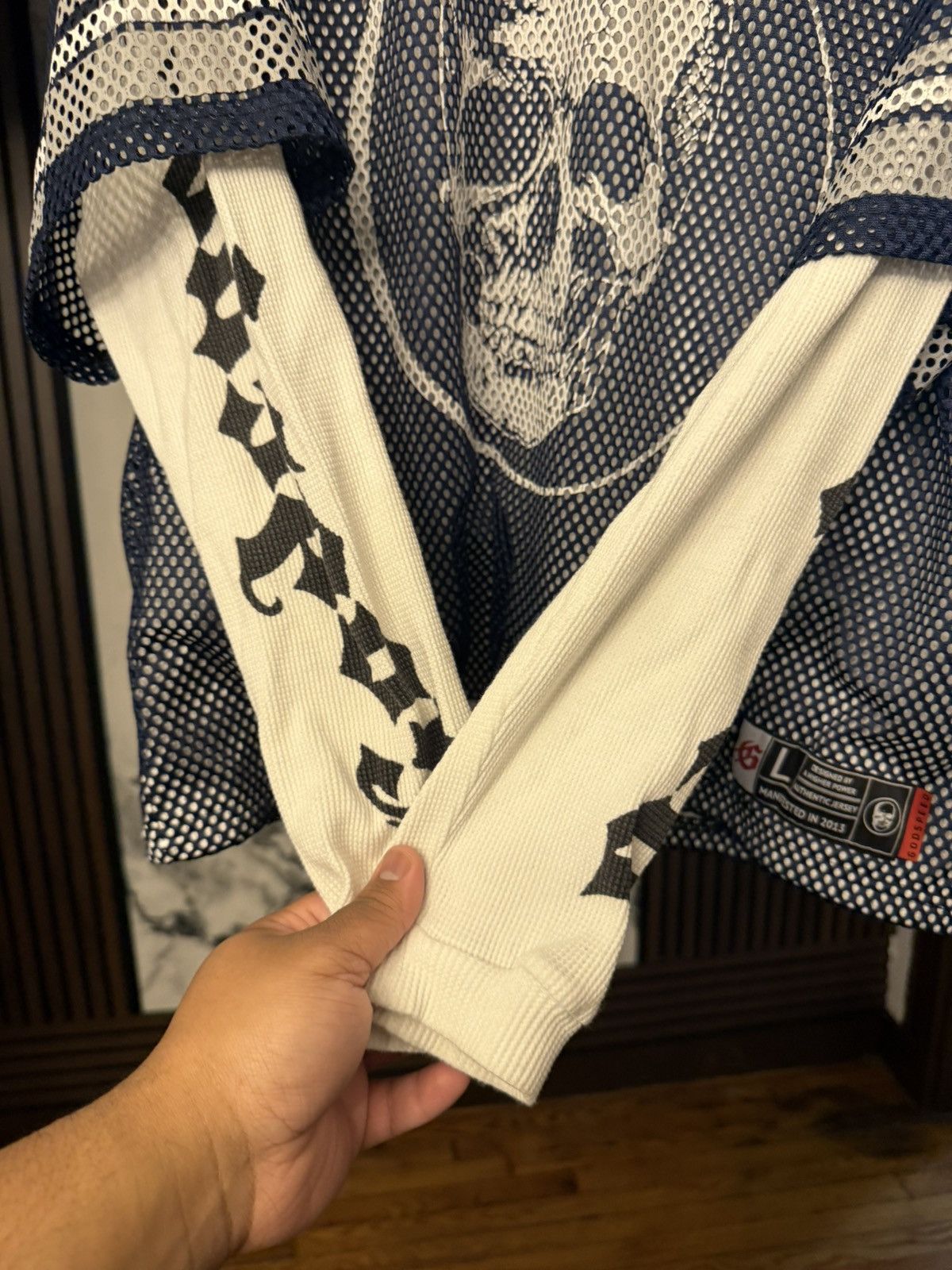 Godspeed Godspeed Double Sleeve Skull Jersey Navy Thermal Size Large Size US L / EU 52-54 / 3 - 6 Thumbnail