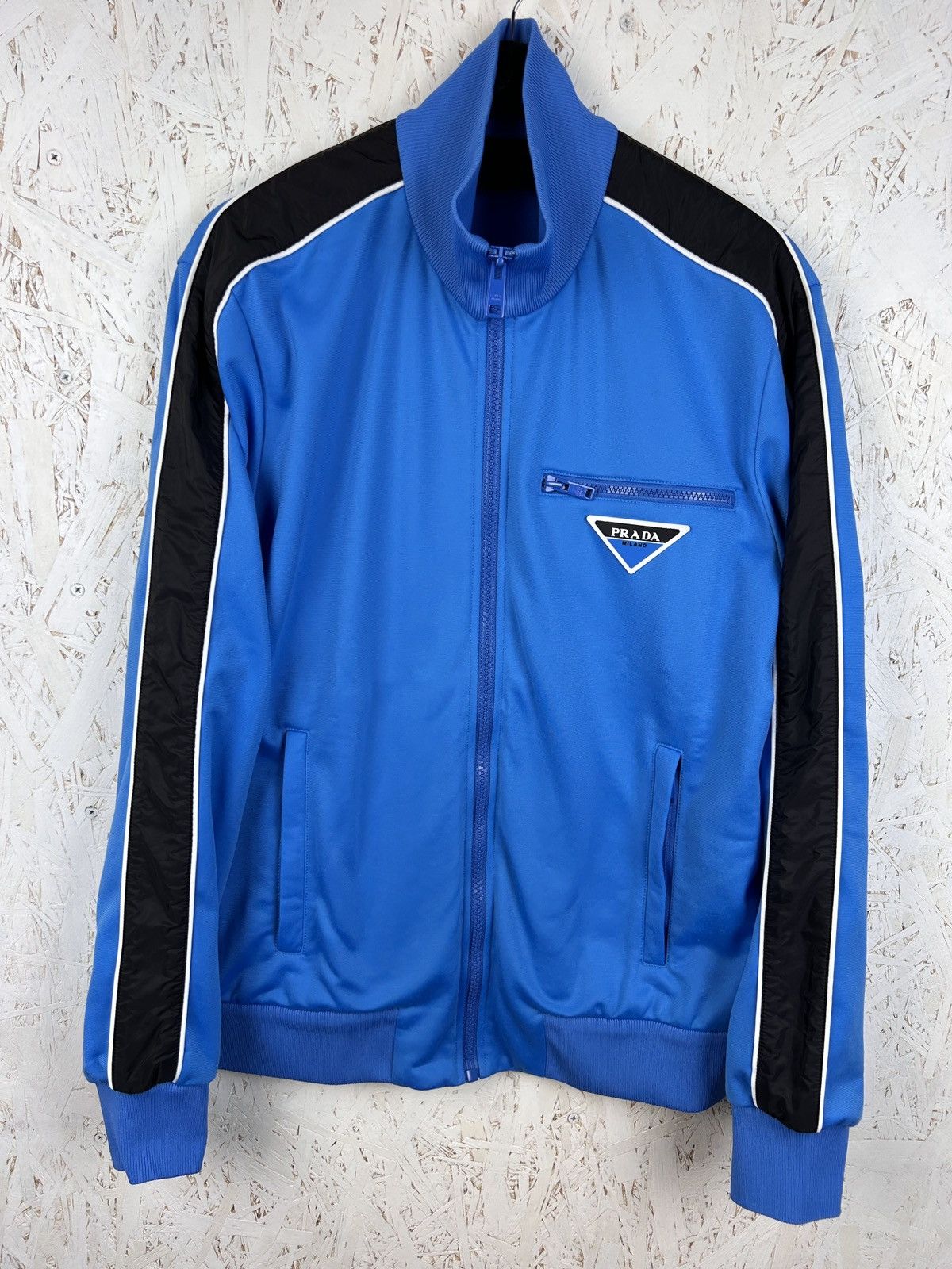 Prada Prada Runproof Technical Fleece Jacket In Blue S19 Size US XL / EU 56 / 4 - 1 Thumbnail