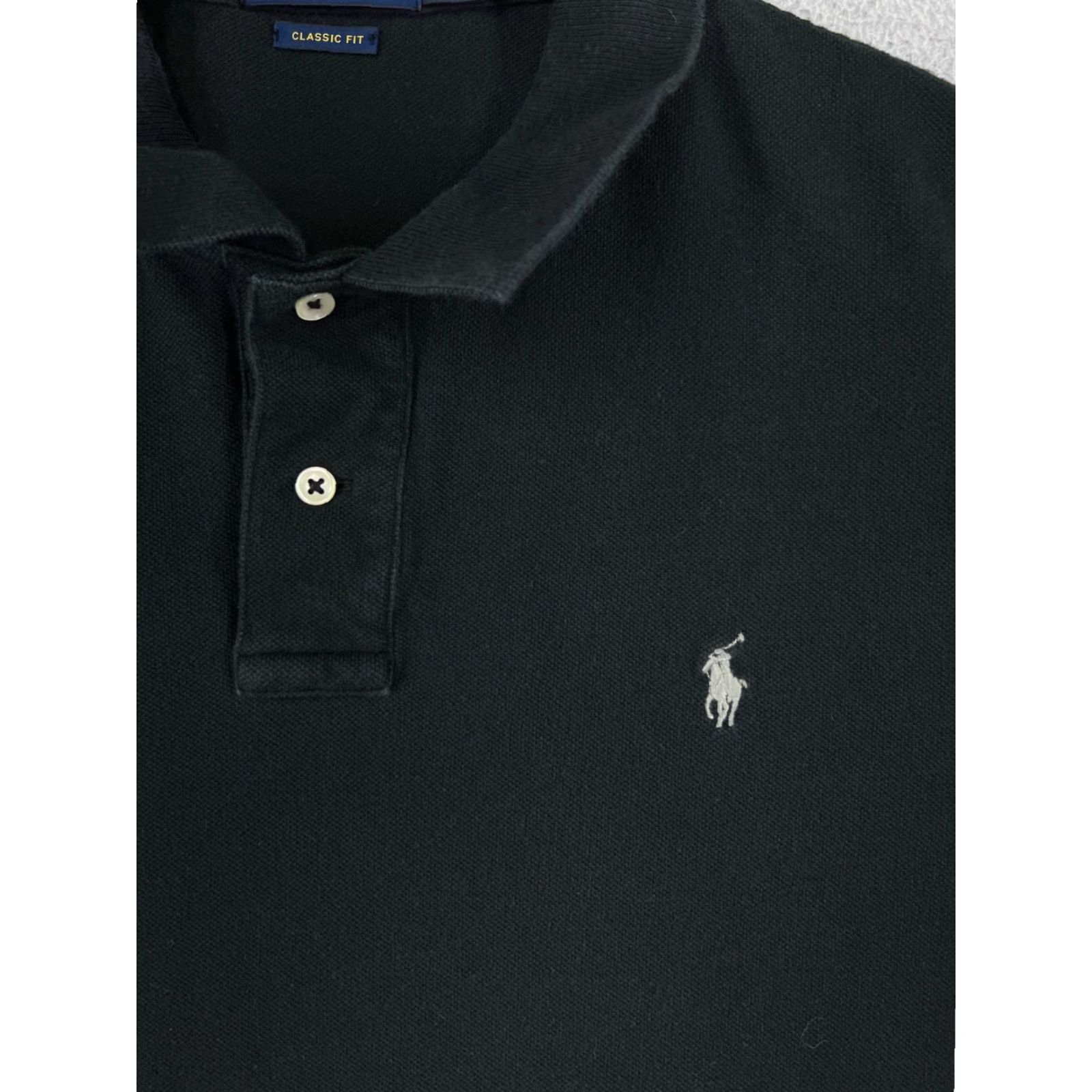 Polo Ralph Lauren Polo Ralph Lauren Golf Shirt Men XL Black 100% Cotton Short Sleeve Embroidered Classic Activewear Size US XL / EU 56 / 4 - 6 Thumbnail