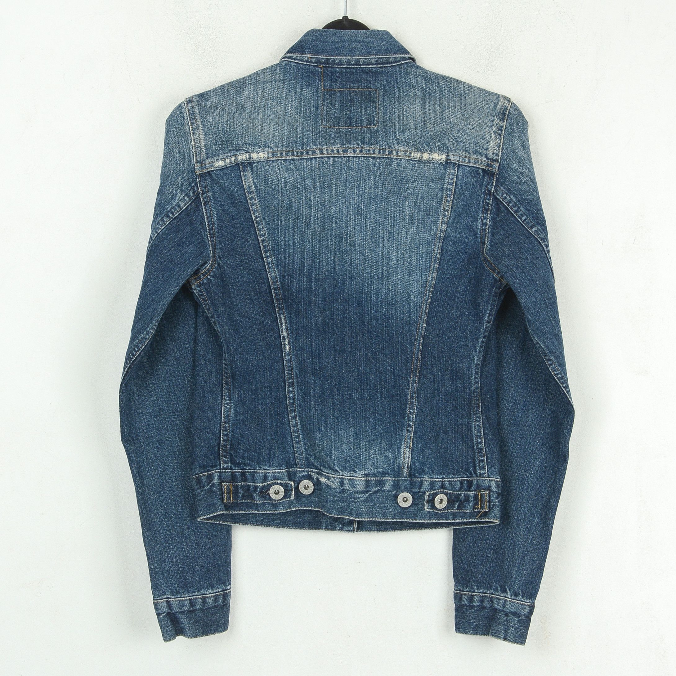 Replay WV705 Denim Jacket Jean Blazer Button Up Coat Long Sleeve Size XS / US 0-2 / IT 36-38 - 2 Thumbnail
