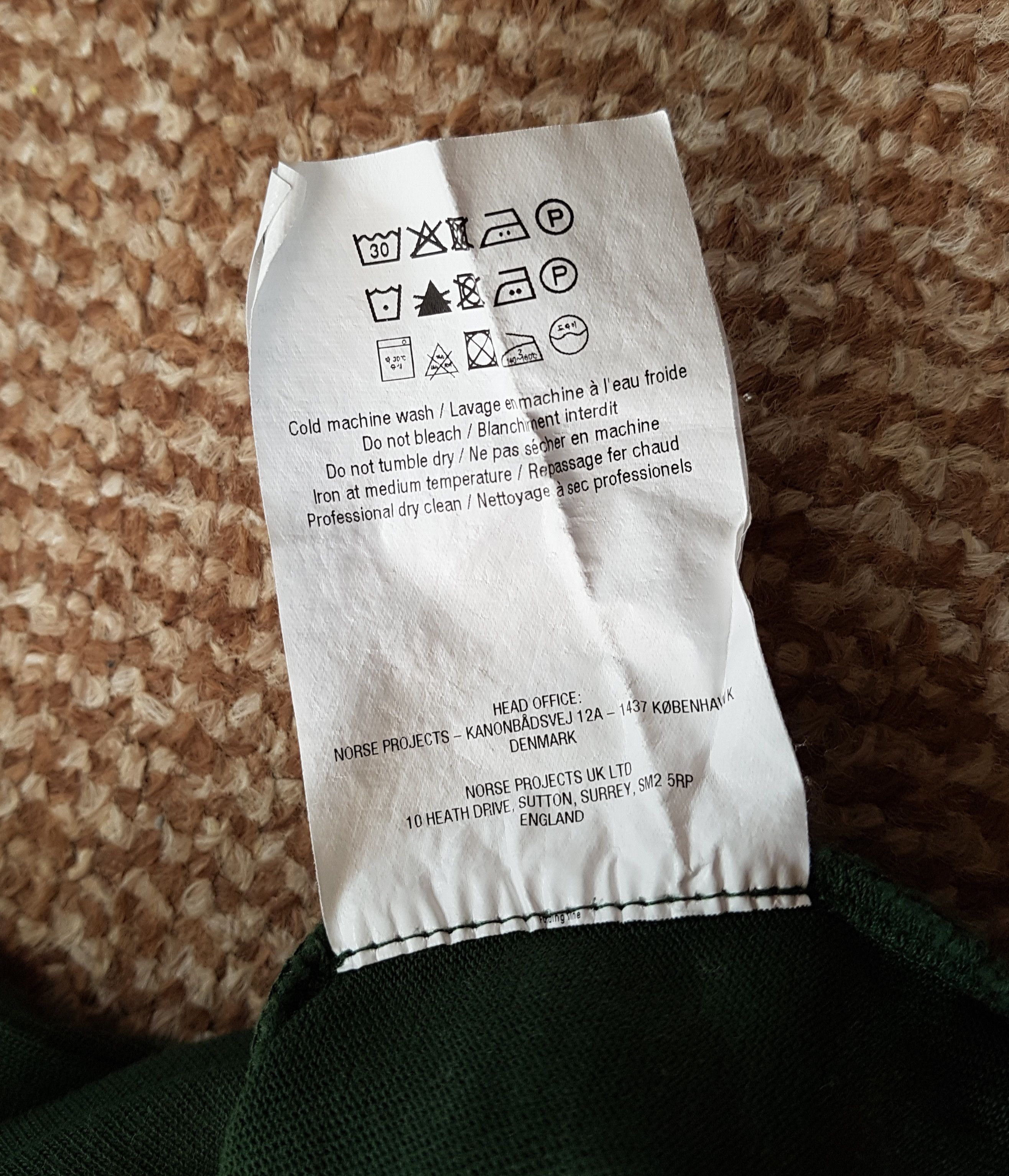 Norse Projects Norse Projects Johannes Chain Stitch Logo Tee T Shirt Size US S / EU 44-46 / 1 - 8 Thumbnail