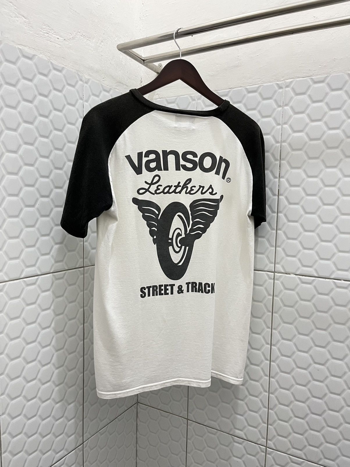 Vanson Leathers Vintage Vanson Leathers Raglan Tee Size US L / EU 52-54 / 3 - 2 Thumbnail