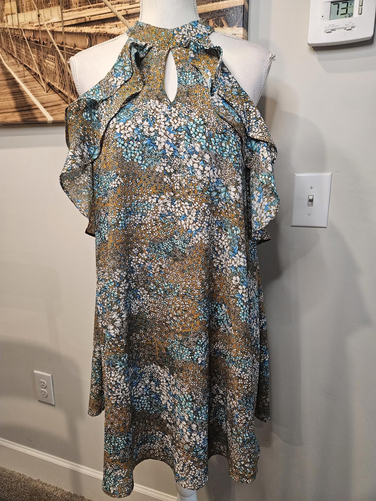 Etro Entro Floral Print Halter Neck Dress Size S / US 4 / IT 40 - 1 Thumbnail