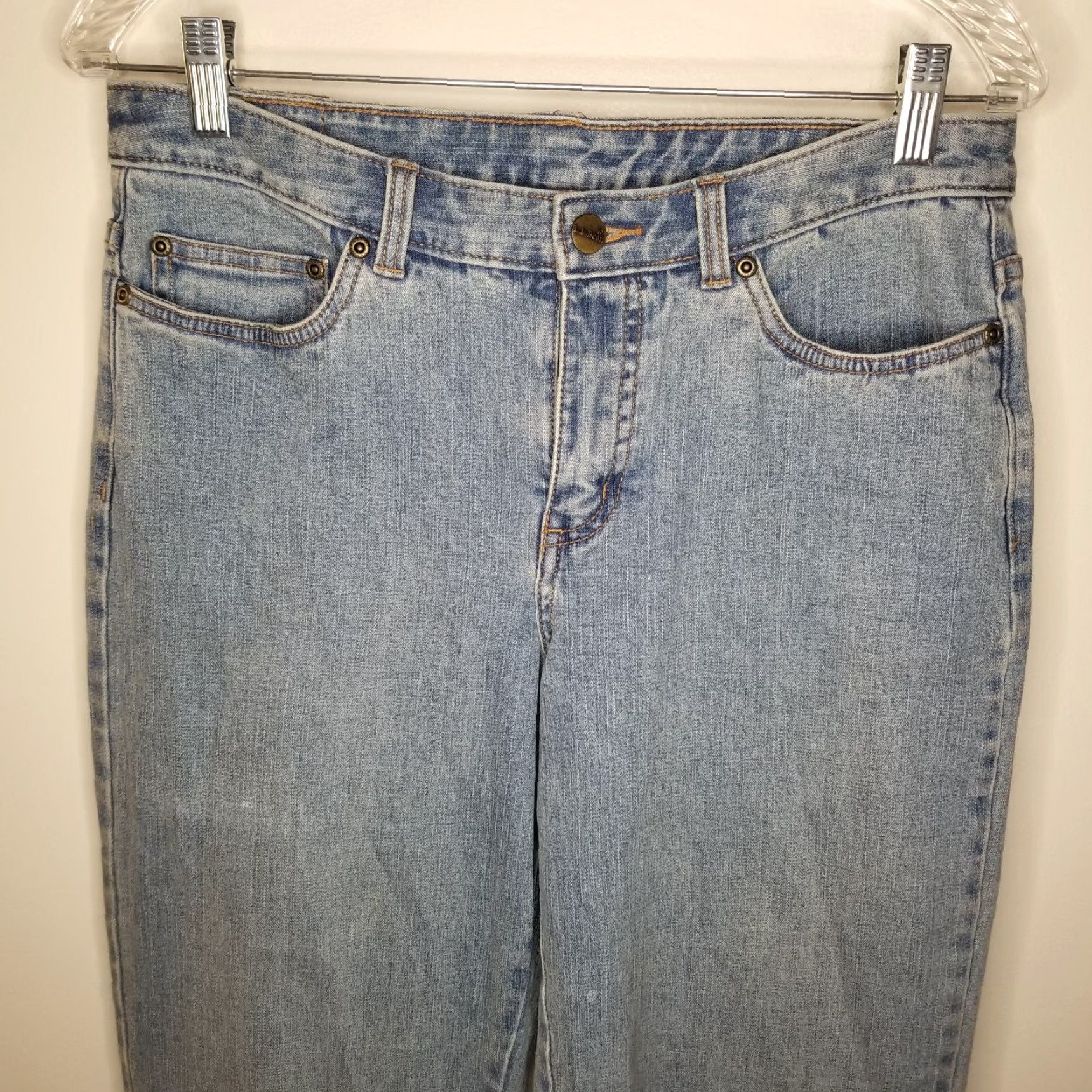 Vintage L.L. Bean Women's Jeans Bootcut Tall Size 8 Tall Blue Denim Womens Size 30" / US 8 / IT 44 - 2 Thumbnail