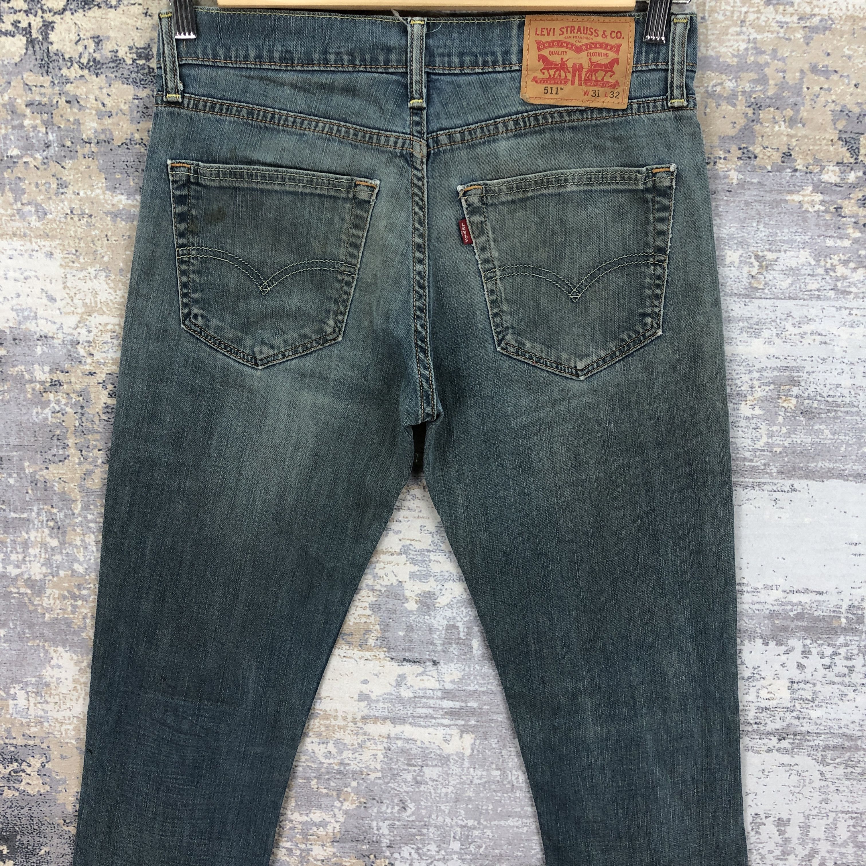 Levi's Vintage Levis 511 Skinny Denim Levi's Faded Washed Jeans Size US 30 / EU 46 - 4 Thumbnail
