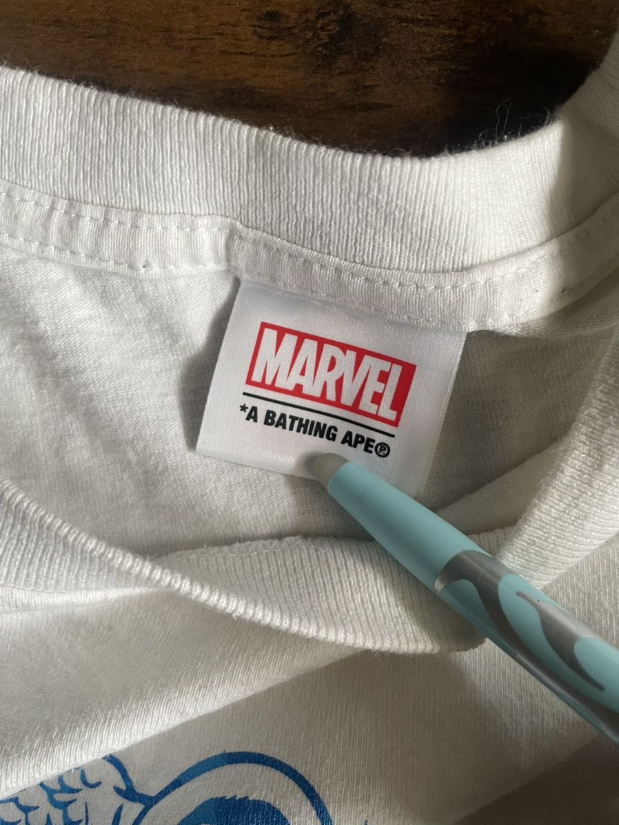 Bape Bape x marvel comics captain America t-shirt Size US L / EU 52-54 / 3 - 3 Thumbnail