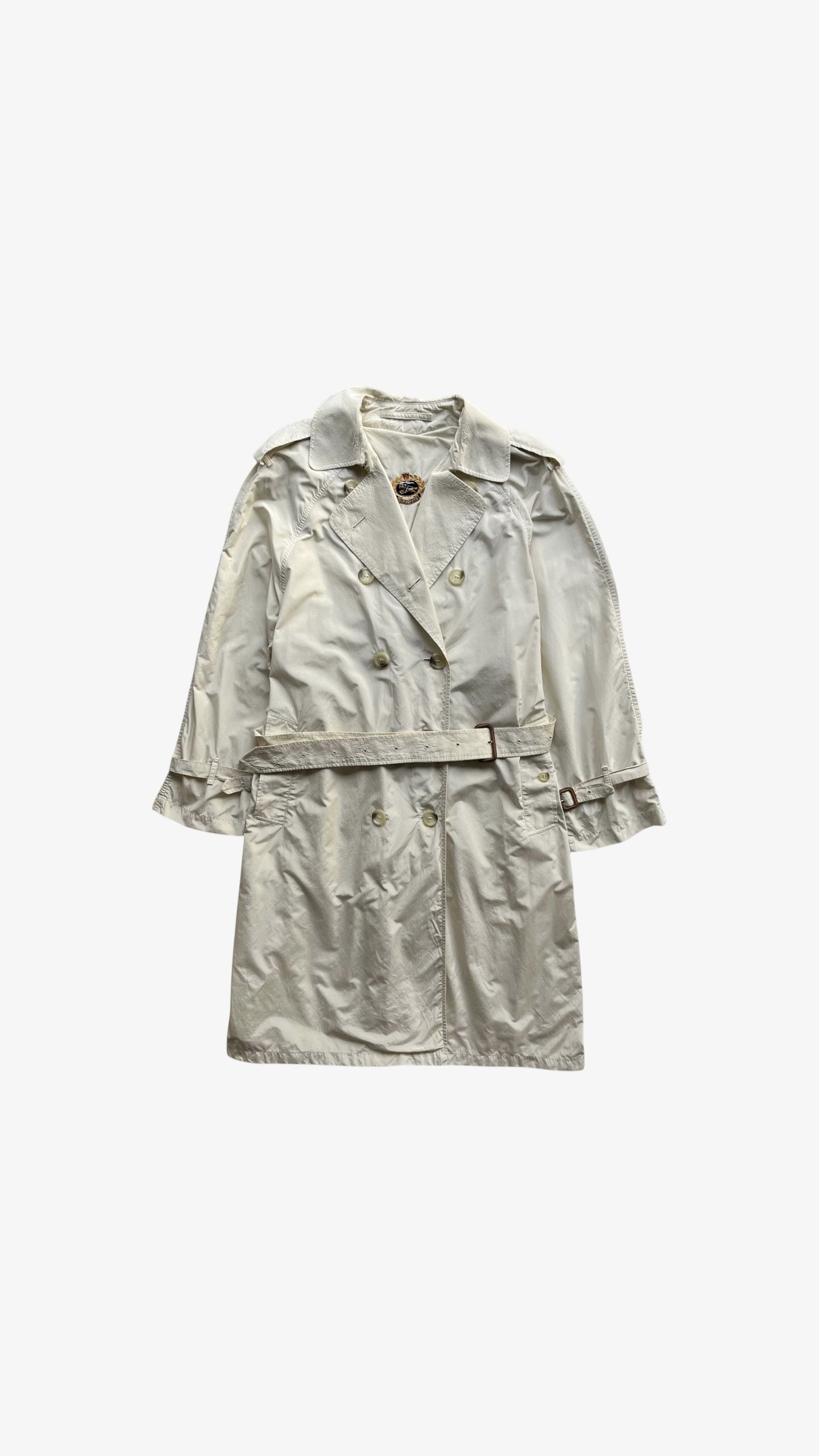 Burberry Vintage 80s Women's Burberry Double Breasted Trench Coat Size M / US 6-8 / IT 42-44 - 1 Thumbnail