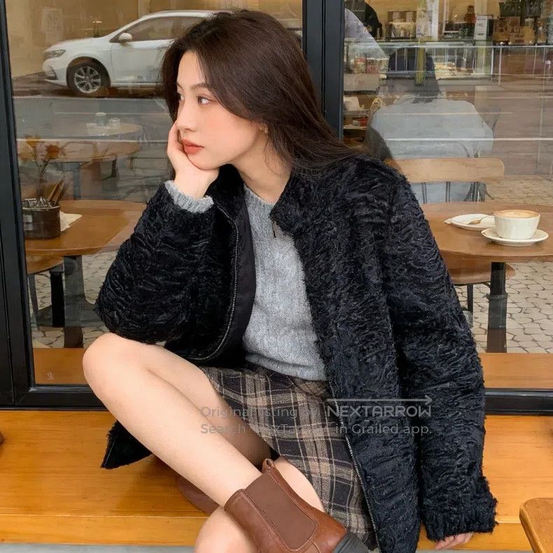 Valentino Black leather reversible hooded jacket