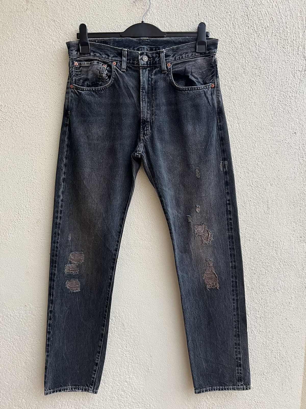 Levi's Vintage Clothing Vintage LVC Levi’s 551Z XX Distressed Denim Selvedge Jeans Size US 32 / EU 48 - 6 Thumbnail