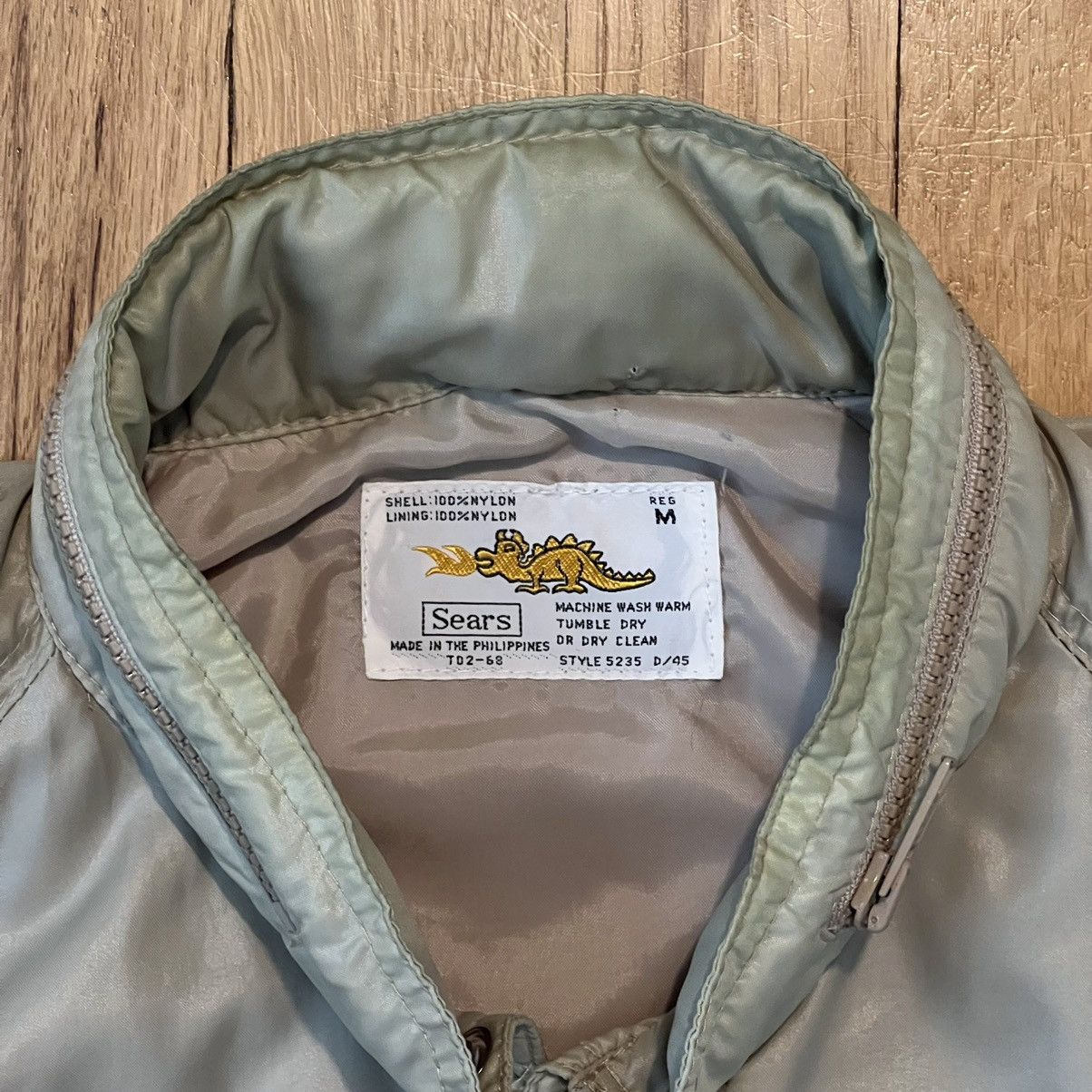 Sears Vintage 90s Sears Jacket Mens Medium Hooded Beige Size US M / EU 48-50 / 2 - 3 Thumbnail
