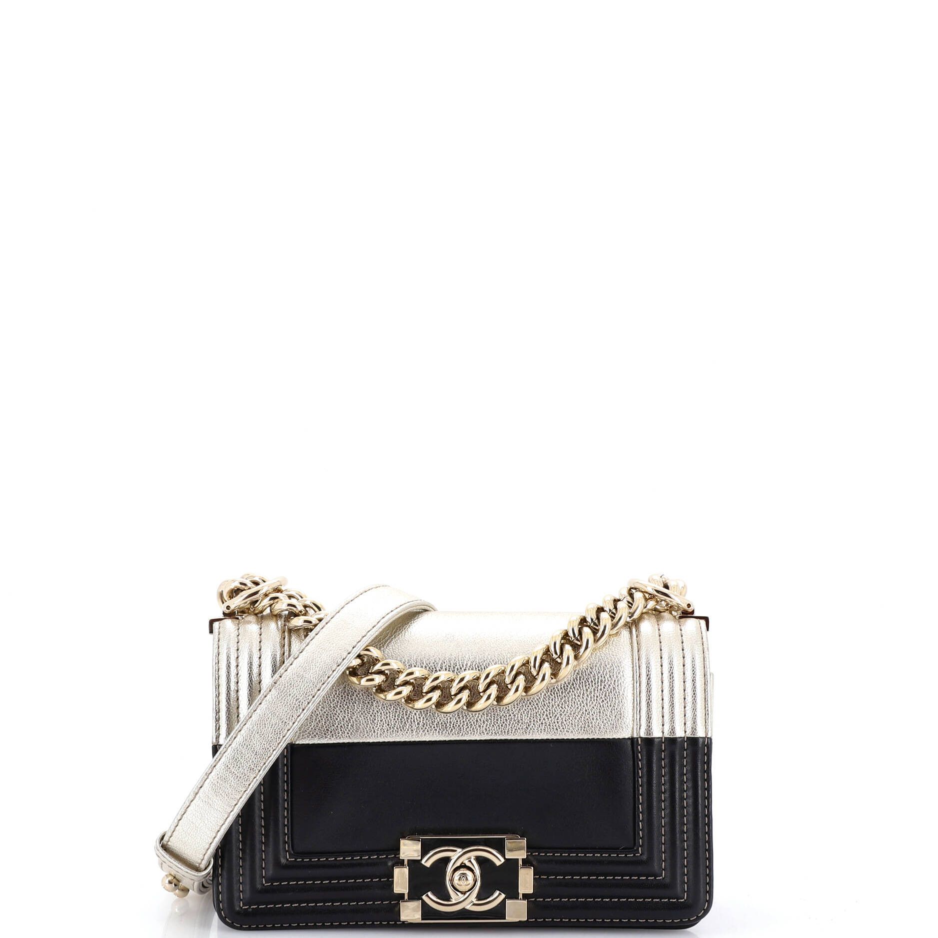 Chanel Bicolor Boy Flap Bag Size ONE SIZE - 1 Thumbnail