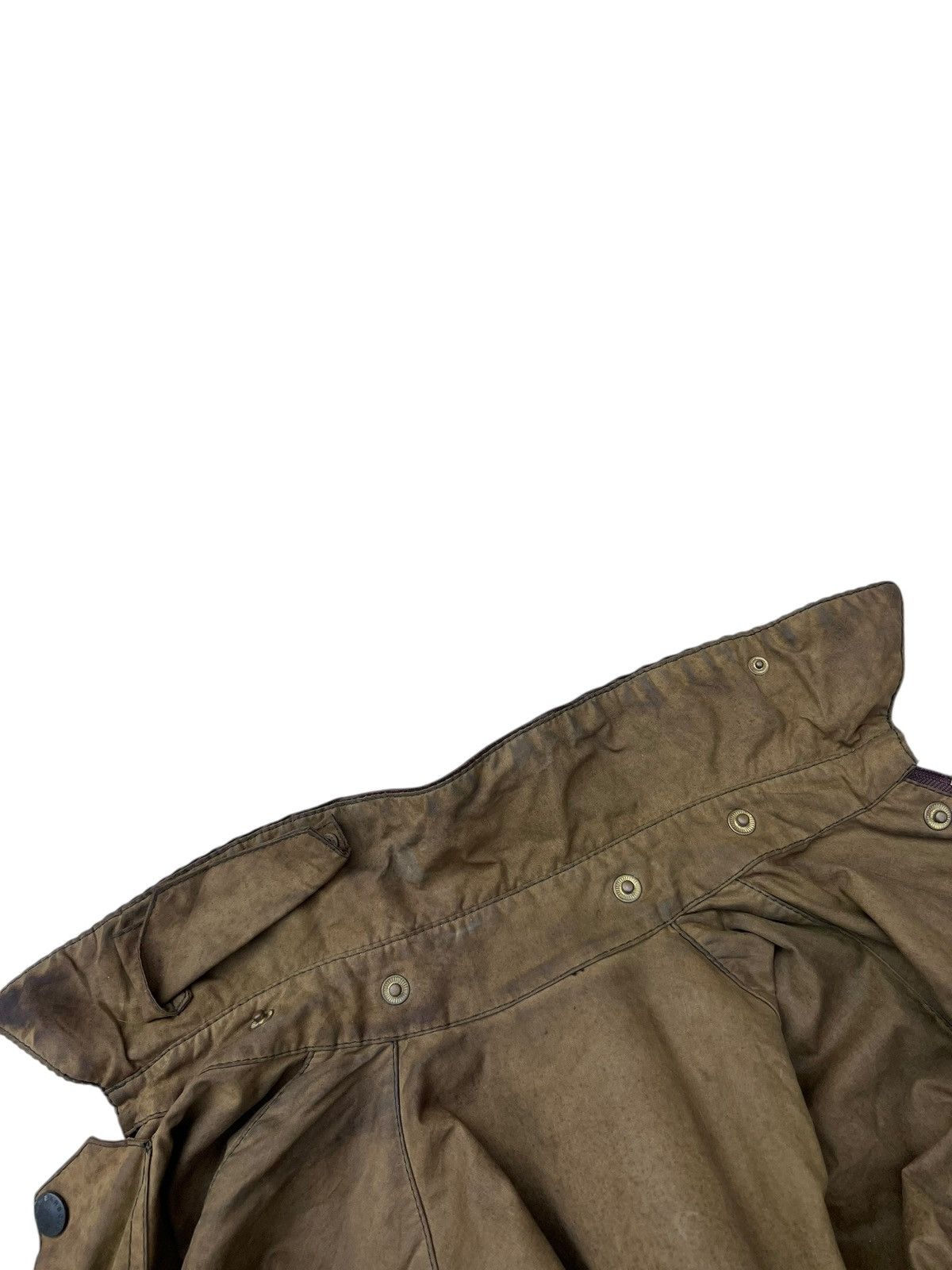 Barbour Trashed Vintage Barbour Beaufort Distressed Waxed Jacket Size US S / EU 44-46 / 1 - 15 Thumbnail