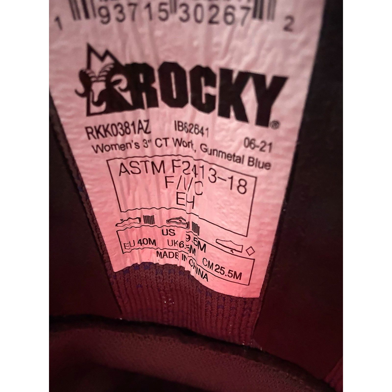 Rocky Rocky Wo's Workknit LX Gray/Blue Safety Shoes Size 9.5M Size US 9.5 / IT 39.5 - 9 Thumbnail