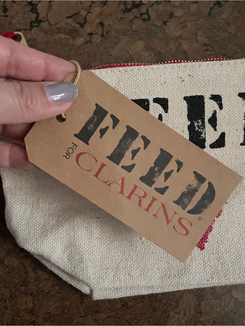 Other FEED x Clarins Canvas Makeup Bag - New with Tags! Size ONE SIZE - 3 Thumbnail