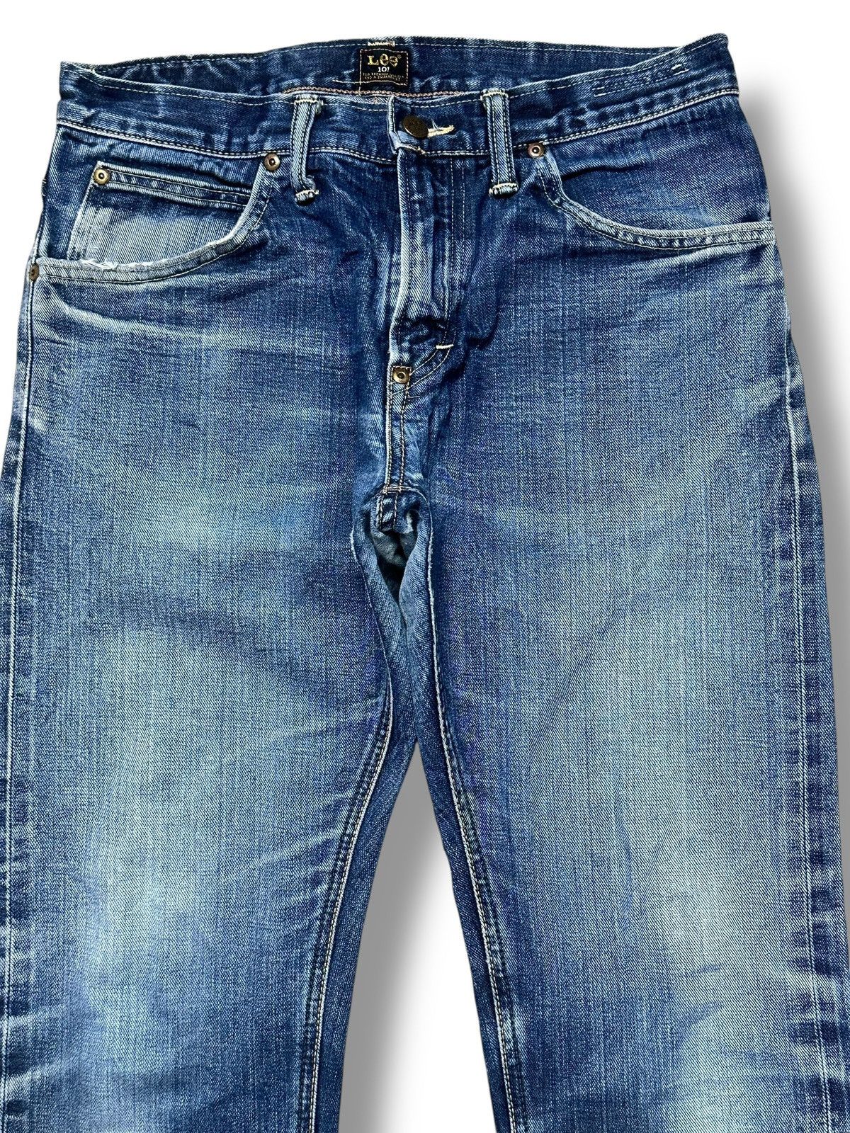 Lee Lee 101 Vintage Limited Distressed Skinny Loose and Faded Size US 32 / EU 48 - 3 Thumbnail