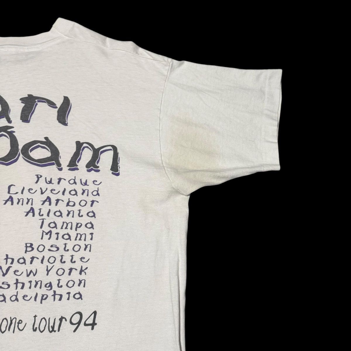 Vintage 1994 Pearl Jam Five Against One Tour Shirt Men's XL FLAWS Size US XL / EU 56 / 4 - 8 Thumbnail