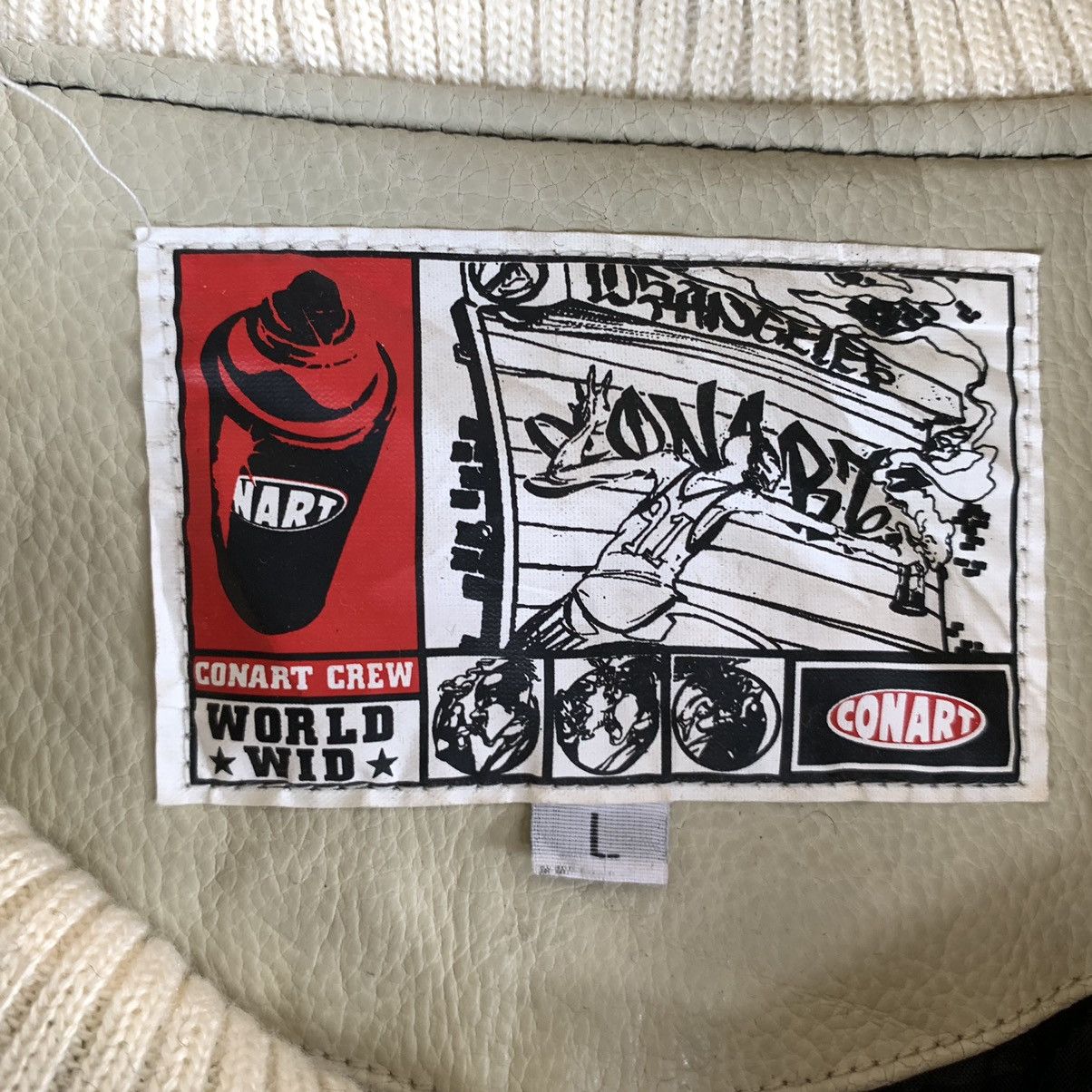 Other Conart 91 University Wool Leather Jacket Embroidered Logo Size US L / EU 52-54 / 3 - 14 Thumbnail