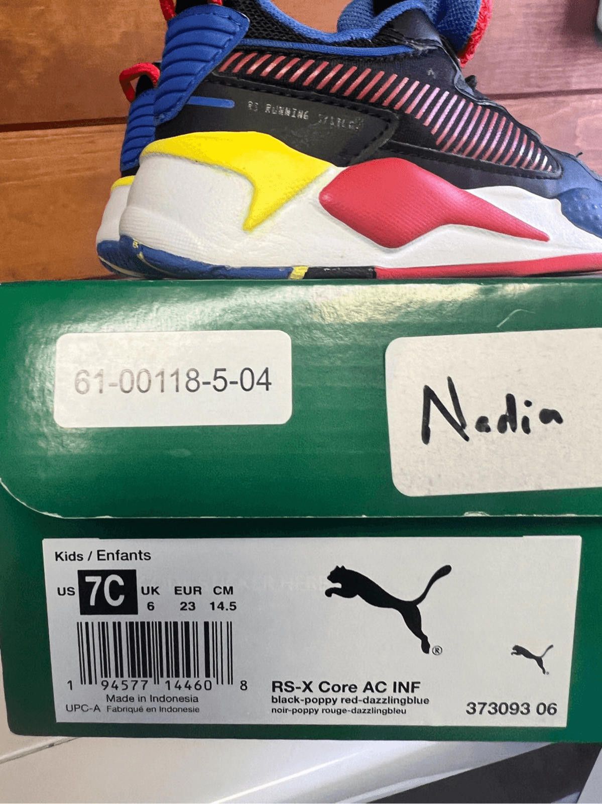 Puma Puma RS-X Core AC Infants 'Black Red Blue' 373093-06 Size 7C Size US 7 / EU 40 - 8 Thumbnail