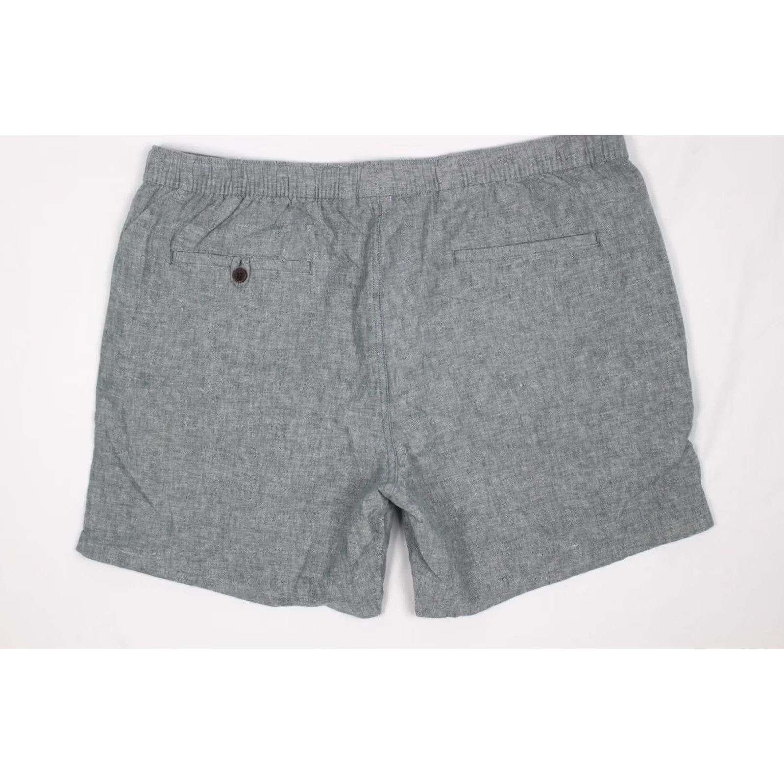 Katin Katin Men's Isaiah Local Shorts XXL x 7" Inseam Steel Blue Bermuda Casual Drawstring Pockets 75% Cotton 25% Linen Size US 39 - 2 Thumbnail