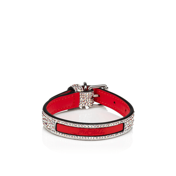 Christian Louboutin o1s1wg110225 Size: OS/Strass Small Loubicollar in Silver Size ONE SIZE - 1 Thumbnail
