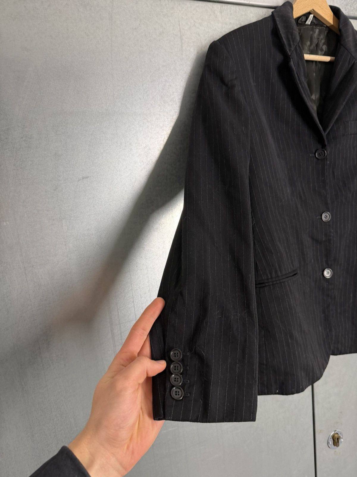 Helmut Lang Vintage 80s Helmut Lang Vienna Wien Rare Blazer Size 42L - 6 Thumbnail