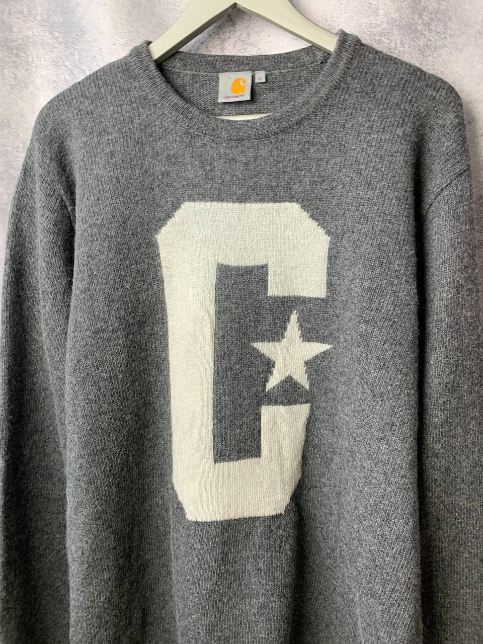 Carhartt Carhartt WIP Union Wool Sweater Big Logo Stars Men's XLarge Size US XL / EU 56 / 4 - 4 Thumbnail