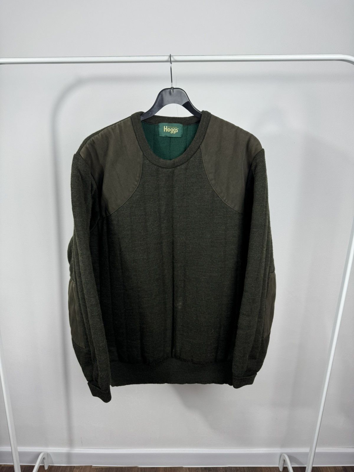Other Hoggs Quiltknit Wool Hunting Sweater Padded Elbow Shoulder L Size US L / EU 52-54 / 3 - 1 Thumbnail