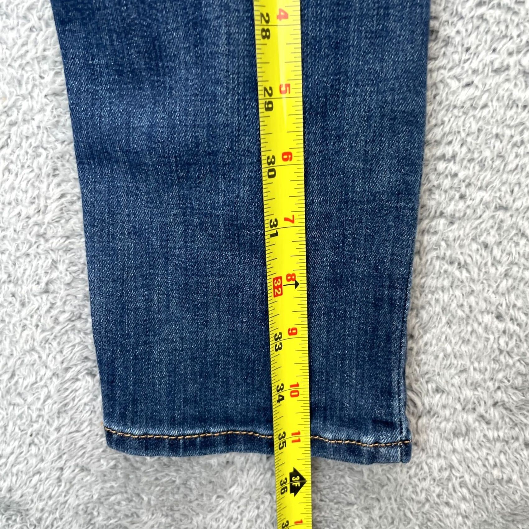 Levi's Levis Jeans Womens 26x27 Blue Denim Skinny Leg 5-Pocket Denim Cotton Stretch Jeans Regular Womens Size 26" / US 2 / IT 38 - 6 Thumbnail
