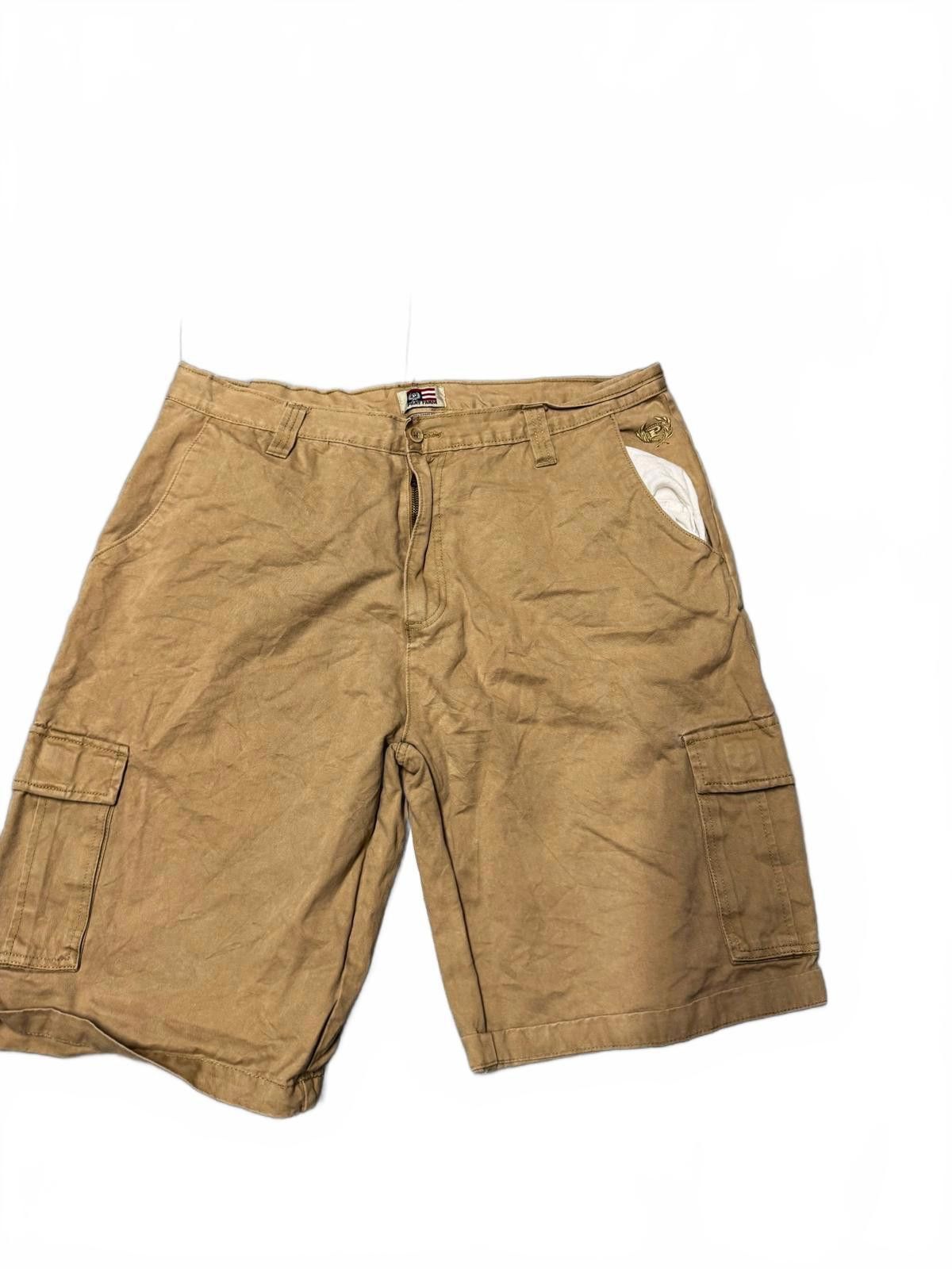 Designer Casual Khaki Cargo Shorts by Hat Farm - Size 40 Size US 40 / EU 56 - 1 Thumbnail